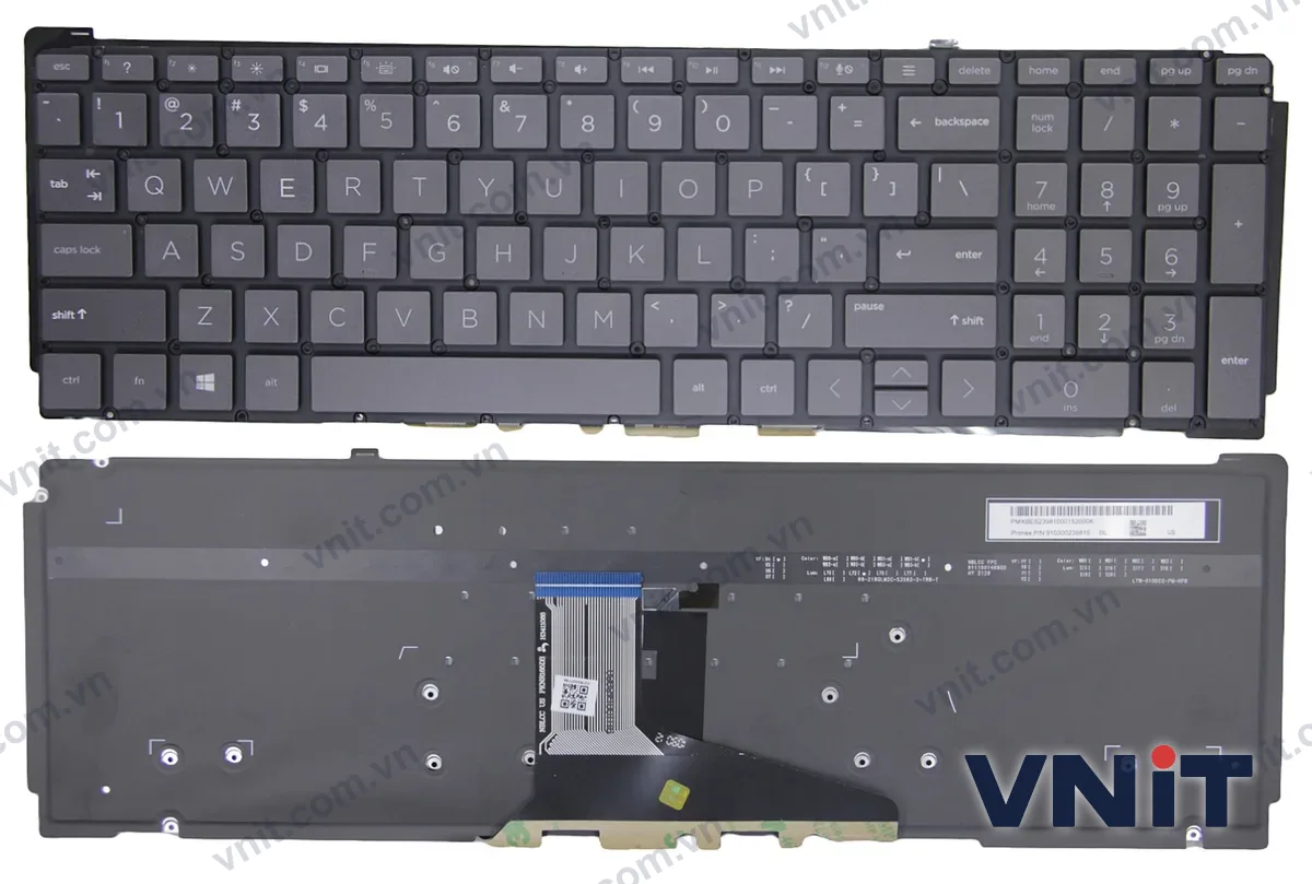 Bàn phím Laptop HP Spectre X360 15-EB, 15T-EB, EB0072TX, TPN-Q226 (Có đèn nền) (Màu đen)