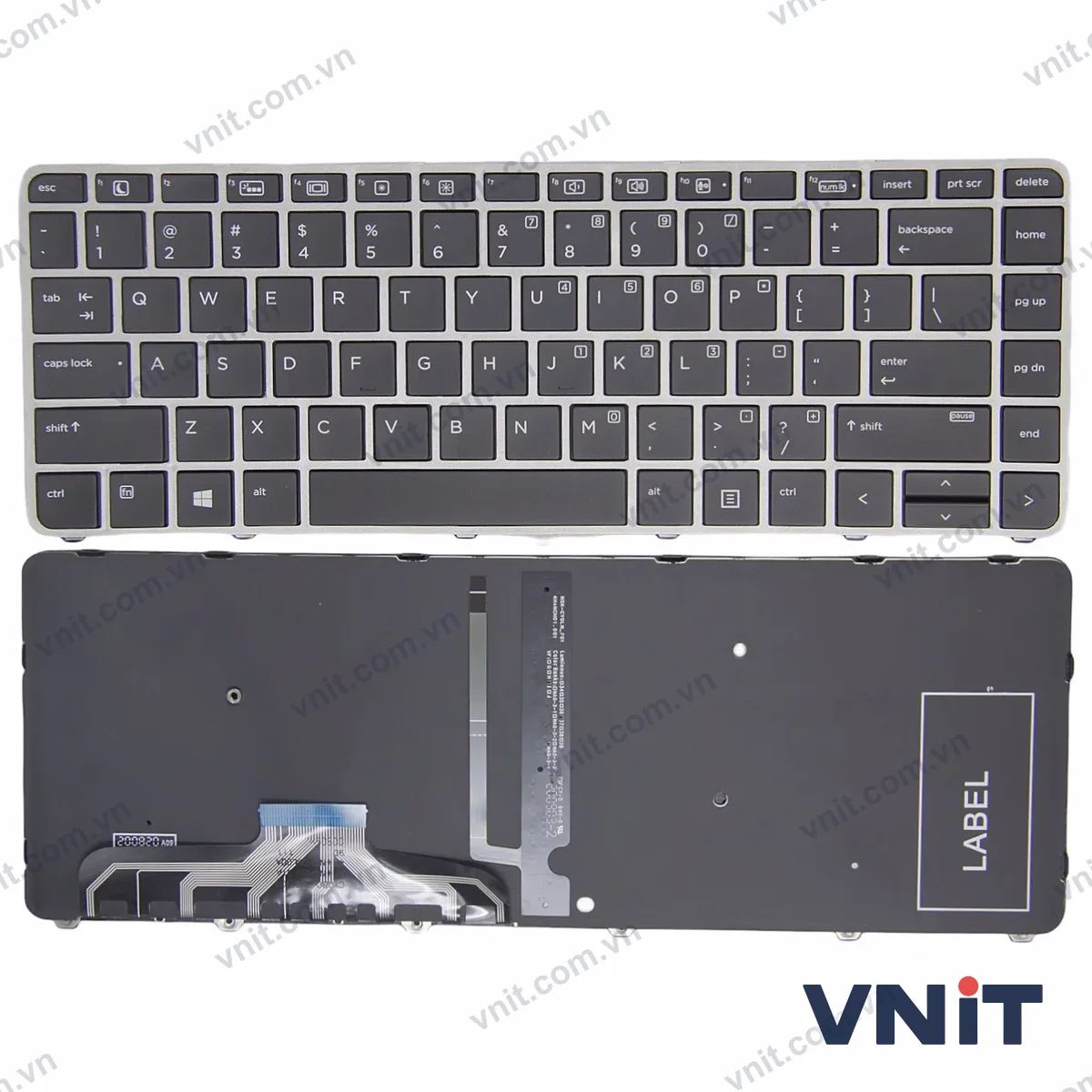 Bàn phím Laptop HP X360 1040 G3 HSTNN-Q99C frame (Có đèn nền) (Màu bạc)
