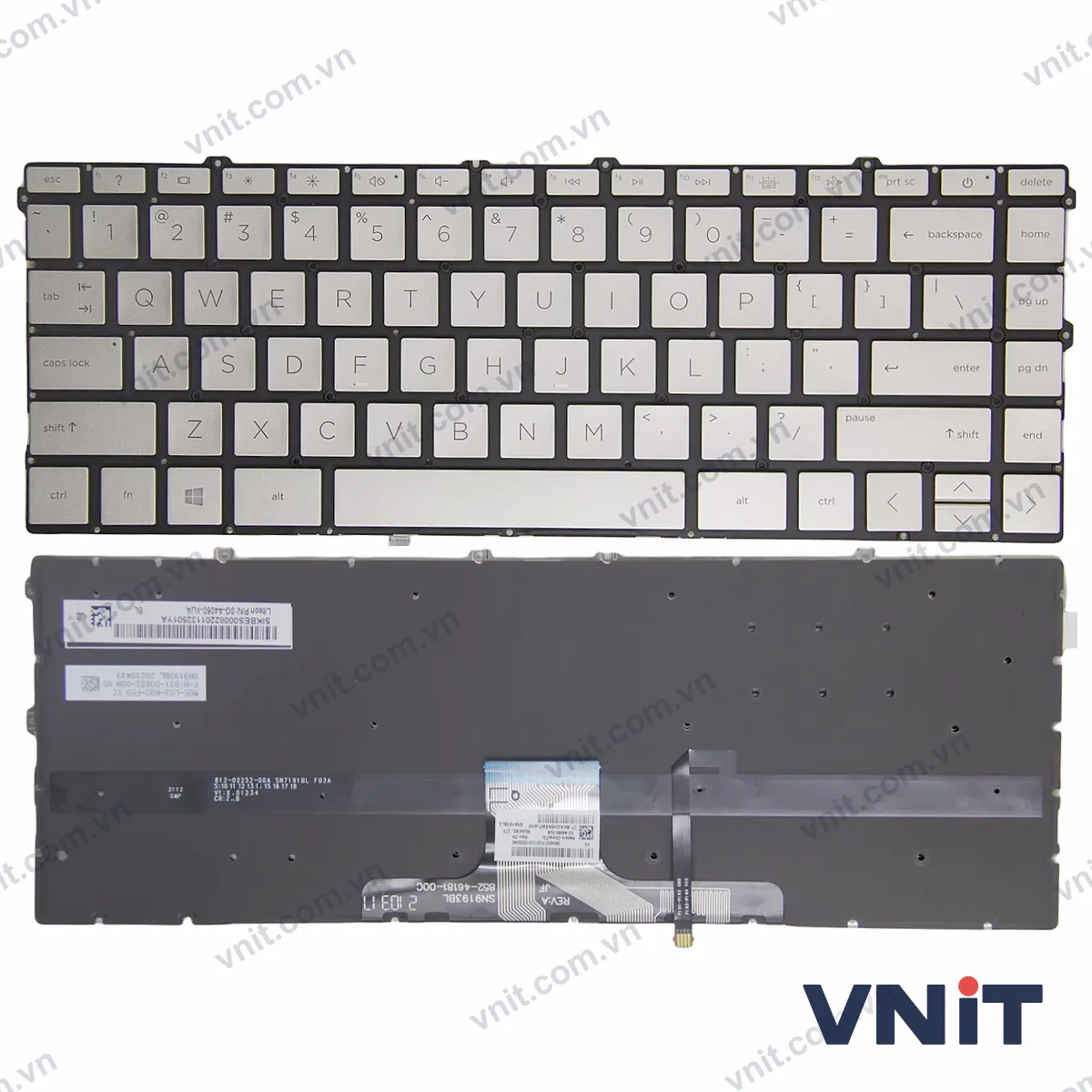 Bàn phím Laptop HP X360 14-DW, 14-DV, 14-DY, 13-BB, 13T-BB, 14M-DW, 14T-DW, 14M-DY, 14Q-DY, 14T-DY (Có đèn nền) (Màu vàng)