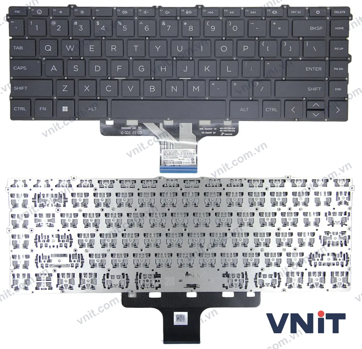 Bàn phím Laptop HP X360 14-DW, 14-DV, 14-DY, 13-BB, 13T-BB, 14M-DW, 14T-DW, 14M-DY, 14Q-DY, 14T-DY, F1 smile (Màu đen)