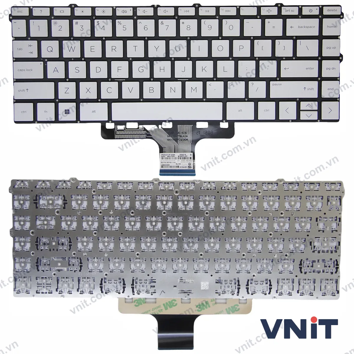 Bàn phím Laptop HP X360 14-DW, 14-DV, 14-DY, 13-BB, 13T-BB, 14M-DW, 14T-DW, 14M-DY, 14Q-DY, 14T-DY (Màu bạc)