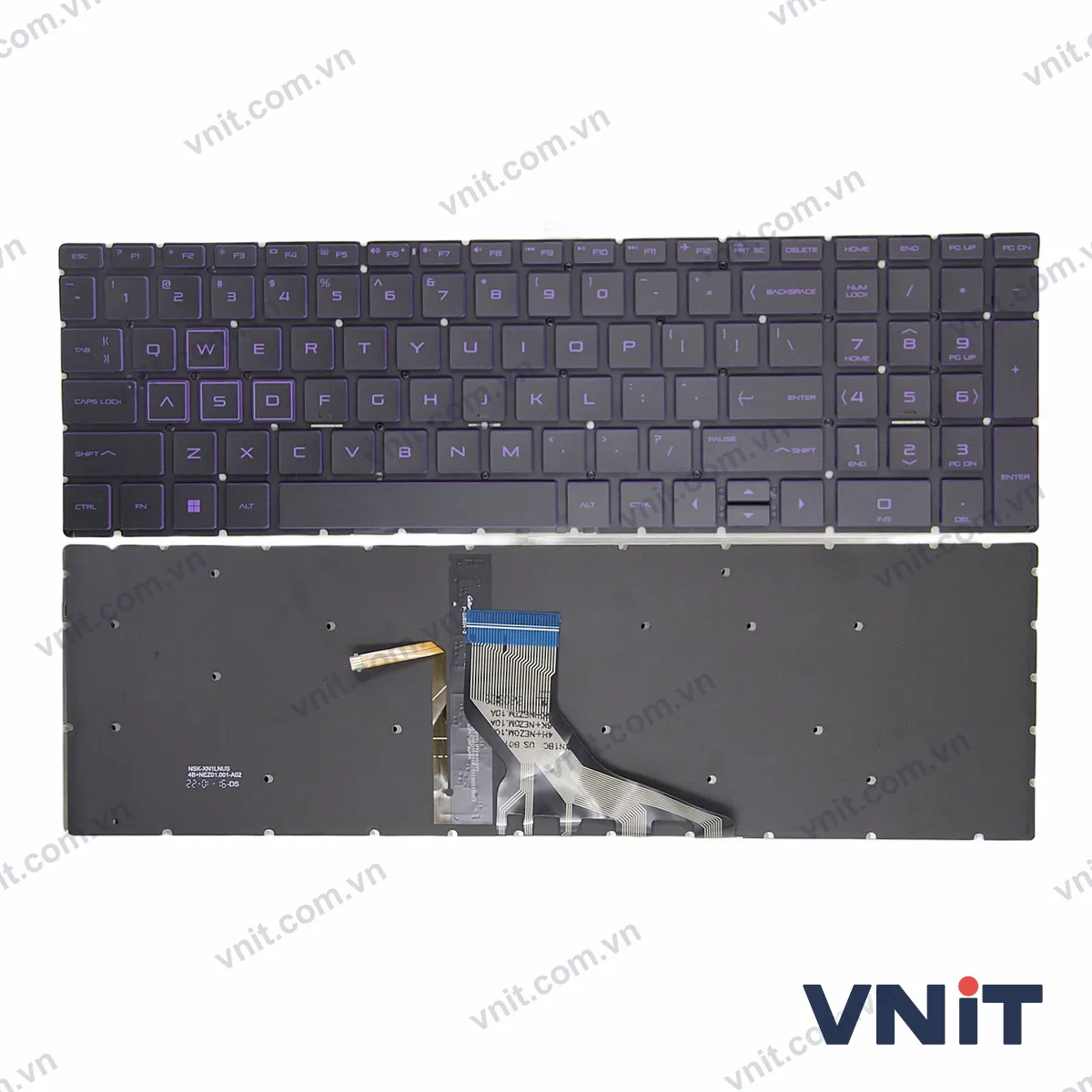 Bàn phím Laptop HP Zbook 15V G5, TPN-C134, TPN-Q284, ZHAN 99 G1, ZHAN 99 G4 (Có đèn nền) (Màu tím)