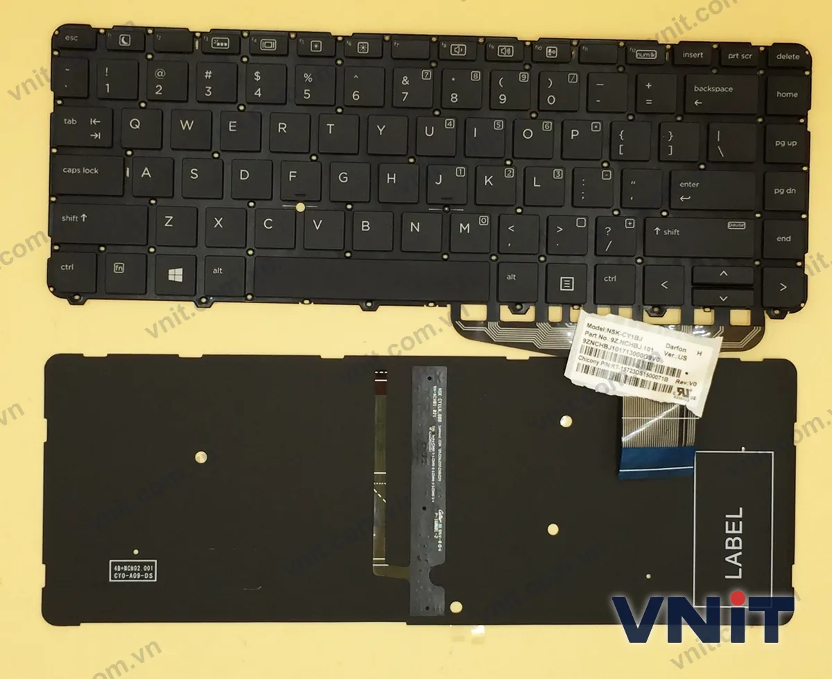 Bàn phím Laptop HP ZBook Studio G3 G4 Mobile Workstation without frame (Có đèn nền)