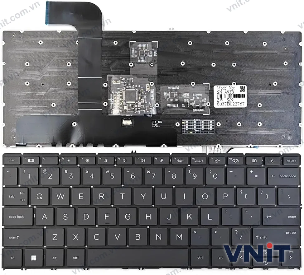 Bàn phím Laptop HP ZBook Studio G9, ZBook Studio G10, RGB (Có đèn nền) (Màu đen)