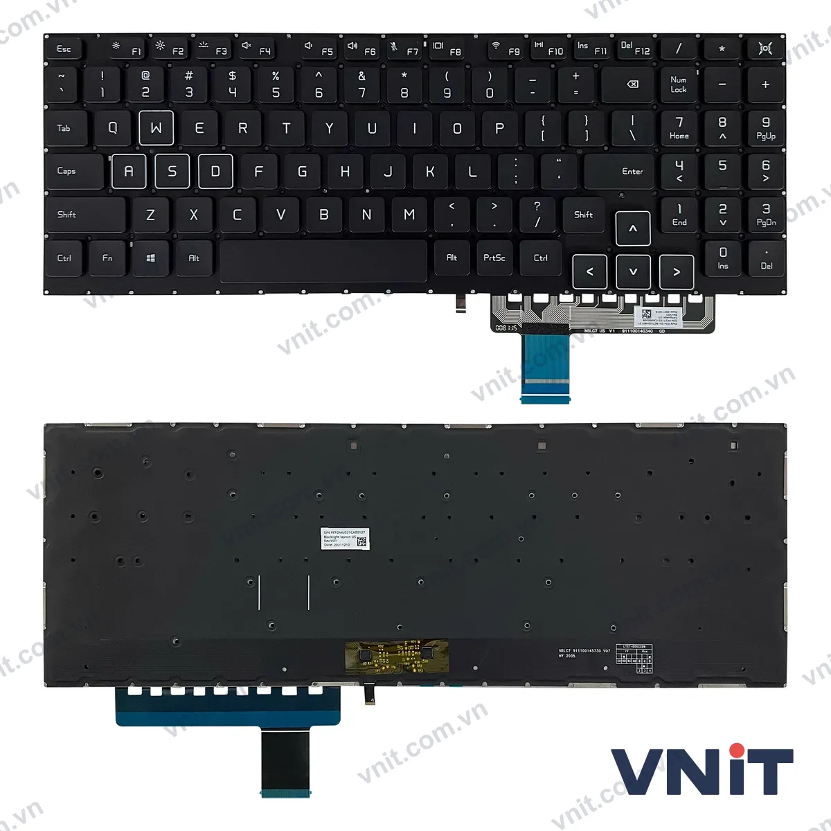 Bàn phím Laptop Huawei honor V700, FRD-WFD9, FRD-WDG9, FRR-WFG9, FRR-WFD9 (Có đèn nền)