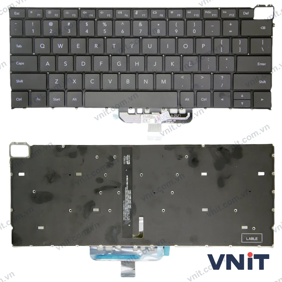 Bàn phím Laptop Huawei honor X14 plus, FMI-76, FMI-721, MFI-721, MRA-721, 2024 (Có đèn nền) (Màu đen)