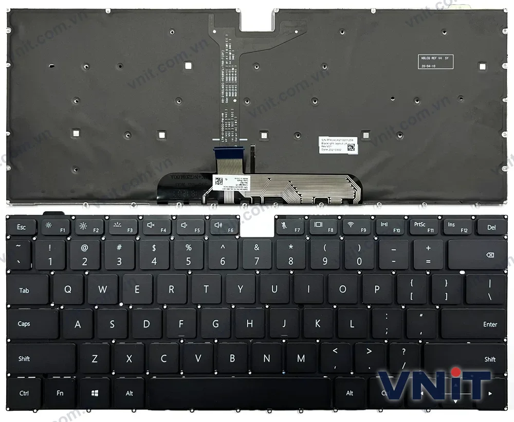 Bàn phím Laptop Huawei L410 KLVU-WDU0 BMH-WFQ9HN KLVL-W76 NBZ WBH9 WBE9 (Có đèn nền)