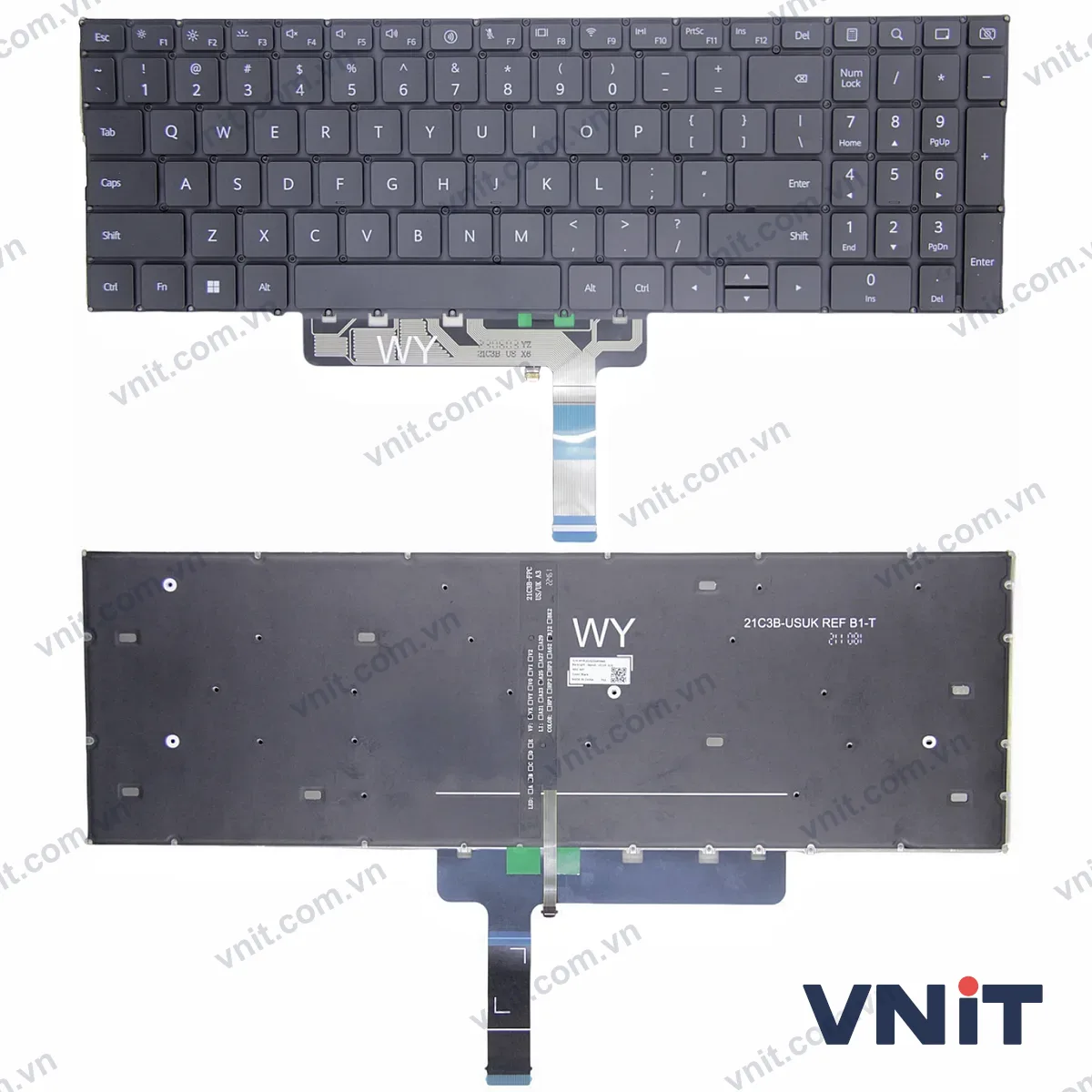 Bàn phím Laptop Huawei MateBook D16, MCLF-16, MCLG-16, RLEF-16, RLEFG-16 (Có đèn nền)