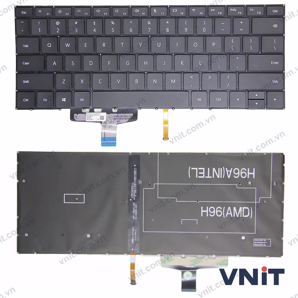 Bàn phím Laptop Huawei Matebook WRTB-WFE9 WFH9 HNL QFQ9 WFP9Q KPRC W10L W20L (Có đèn nền)