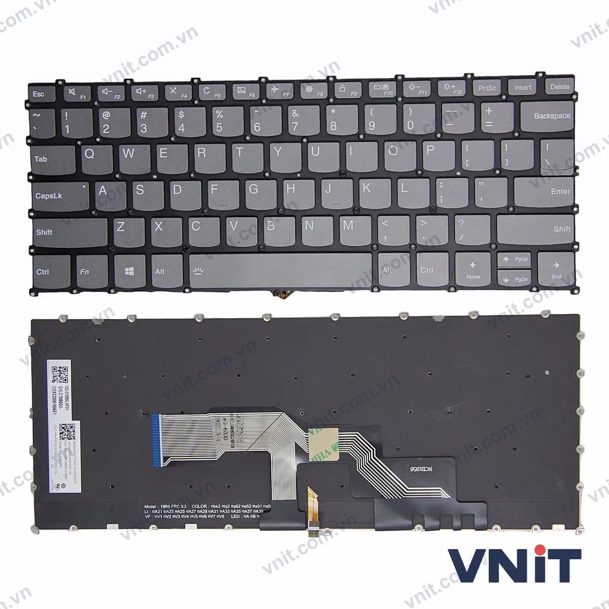 Bàn phím Laptop Lenovo 13-PRO 2019 2020 Xiaoxin PRO-13IML S540-13IWL (Có đèn nền)