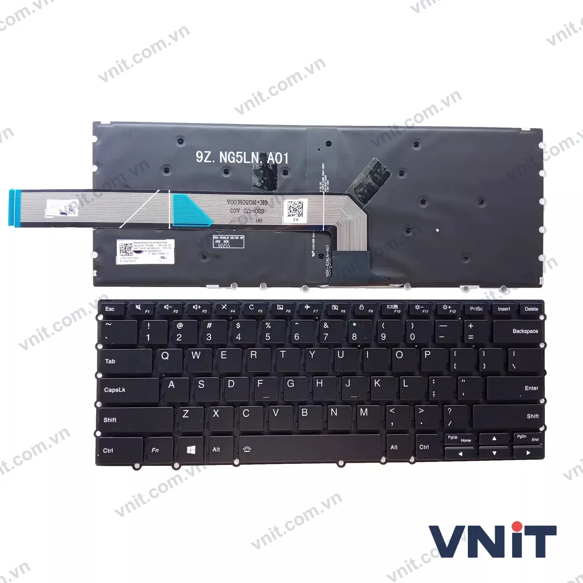 Bàn phím Laptop Lenovo 14W 81MQ 14-W (Có đèn nền) (Màu đen)
