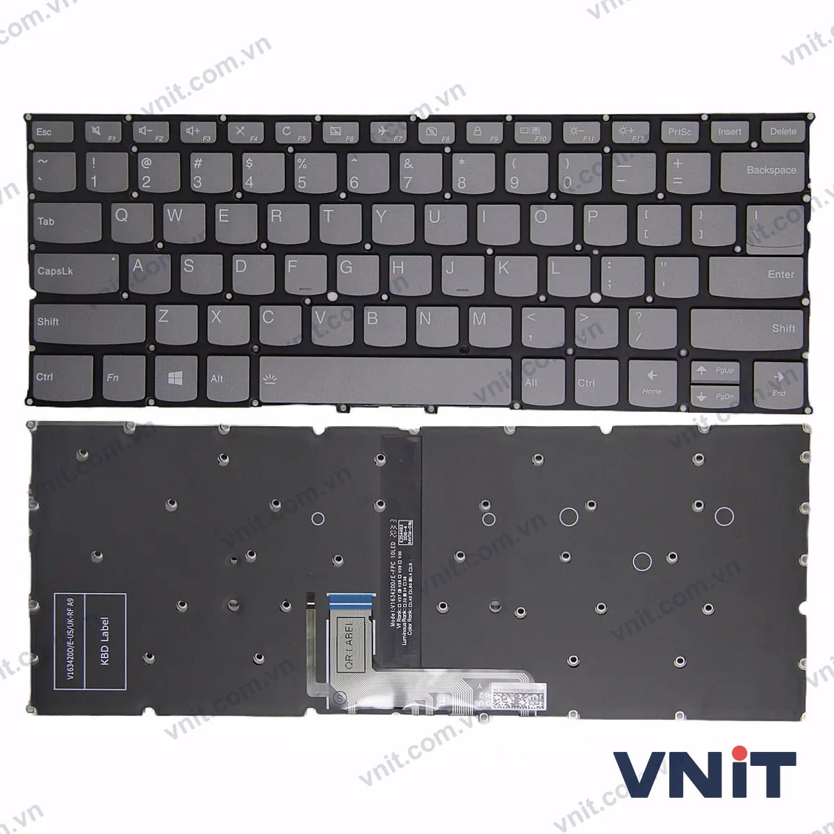 Bàn phím Laptop Lenovo C940-13ISK (Có đèn nền) (Màu xám)