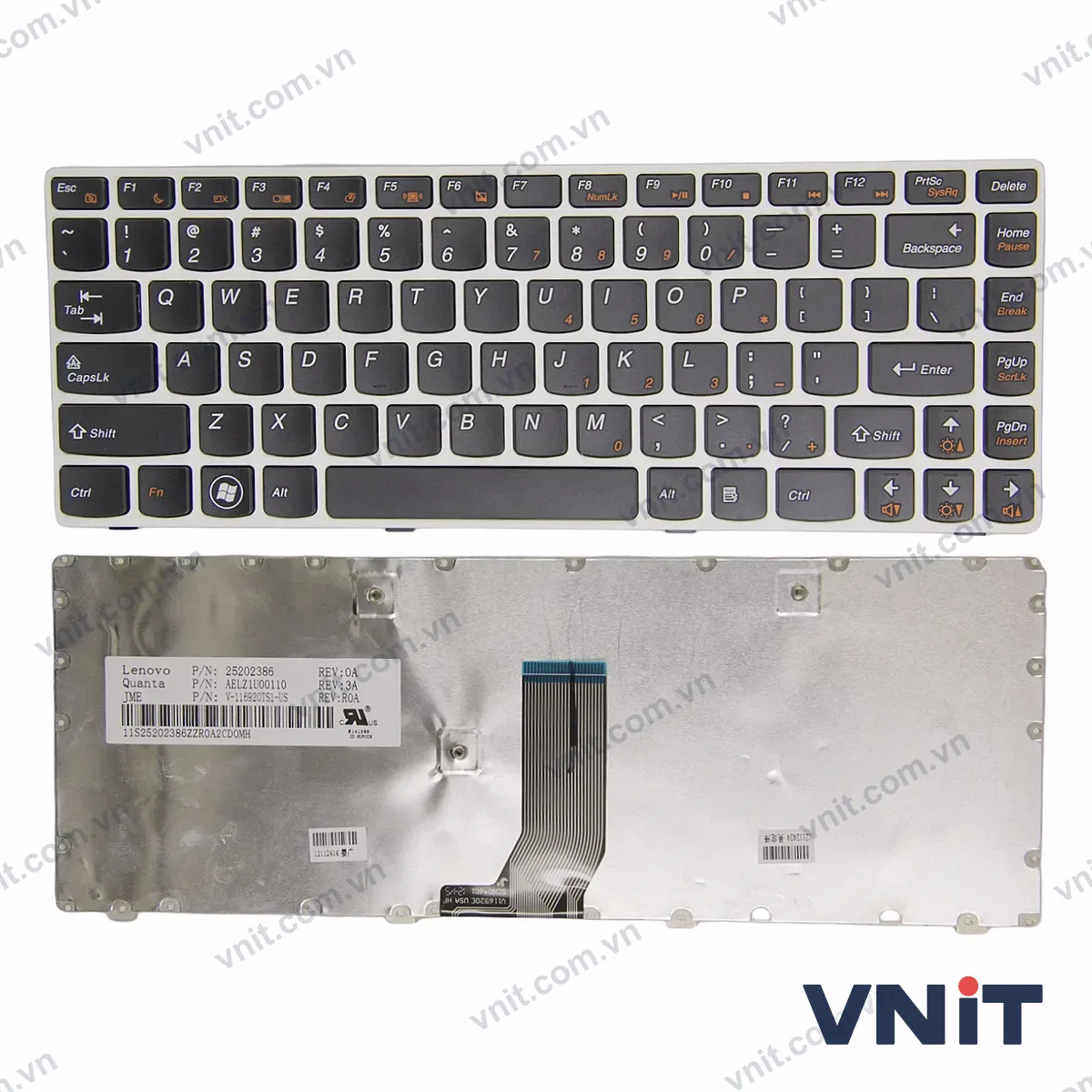 Bàn phím Laptop Lenovo G480 G400 G405 G490 G410 G485 Z480 Z485 Z380 Z385 frame (Màu trắng)