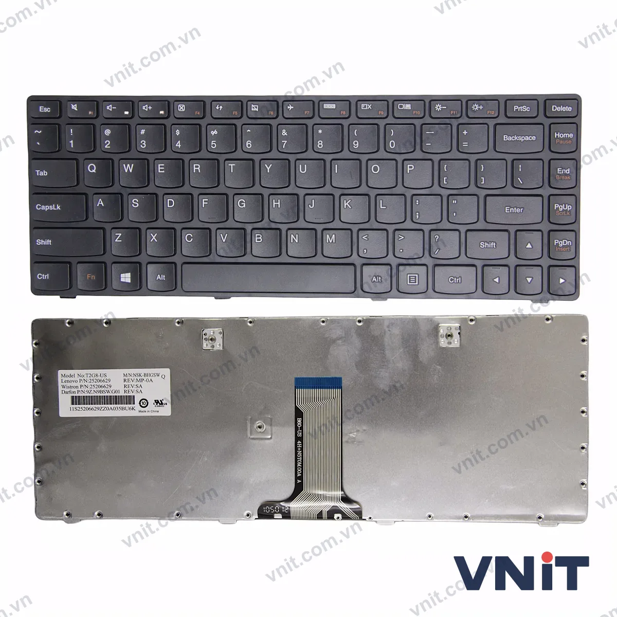 Bàn phím Laptop Lenovo G480 G400 G405 G490 G410 G485 Z480 Z485 Z380 Z385 frame OEM (Màu đen)