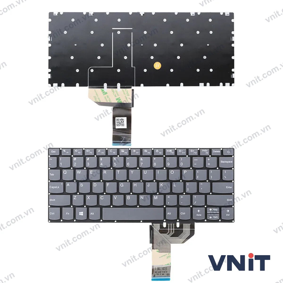 Bàn phím Laptop Lenovo Ideapad 120S 11IAP Air14IKBR AIR15ARR (Màu xám)
