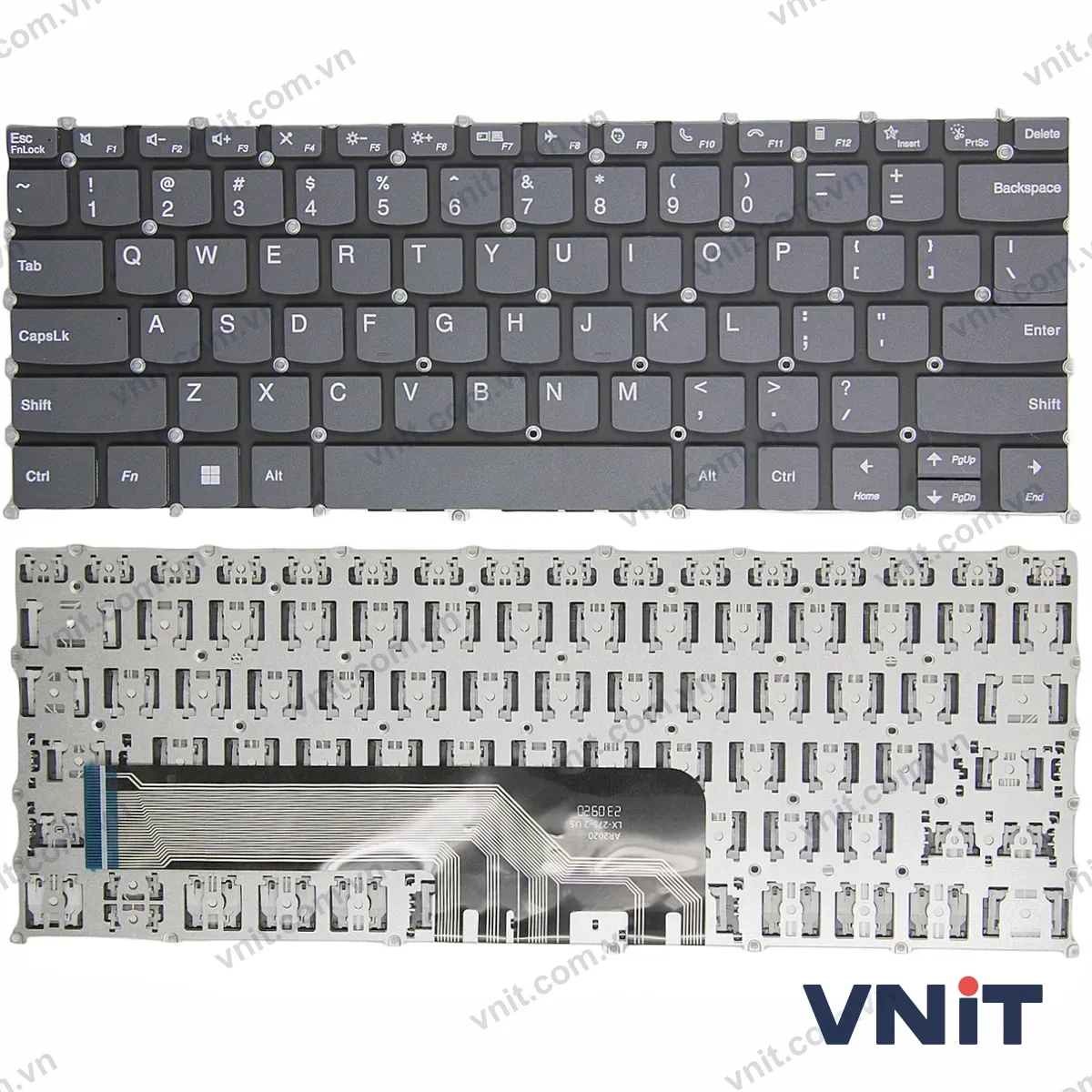 Bàn phím Laptop Lenovo IdeaPad 14 ALC7, IdeaPad 14 IJL7, IdeaPad 14 iAU7, 2022, IdeaPad 14s ALC, IdeaPad 14s ITL, 2021 F10 call OEM (Màu xám)