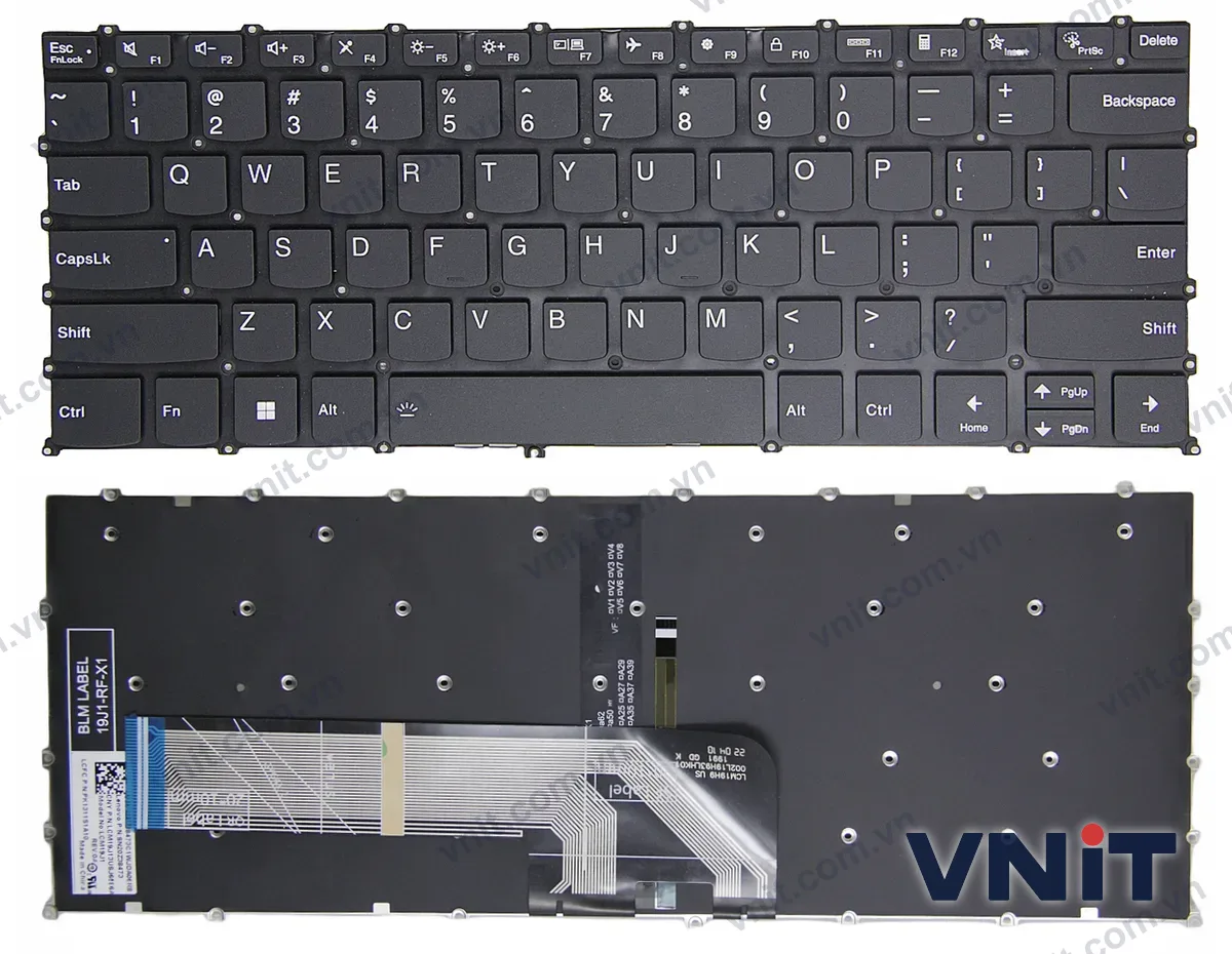 Bàn phím Laptop Lenovo ideapad 3 14ABA7, 5 14ABA7, 5 Pro-14ITL6, F10 lock (Có đèn nền) (Màu đen)