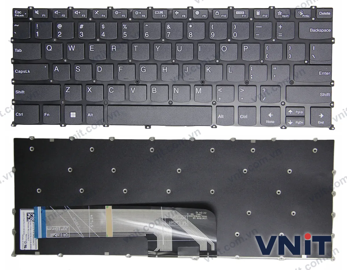 Bàn phím Laptop Lenovo ideapad 3 14ABA7, 5 14ABA7, 5 Pro-14ITL6, F10 lock (Màu đen)