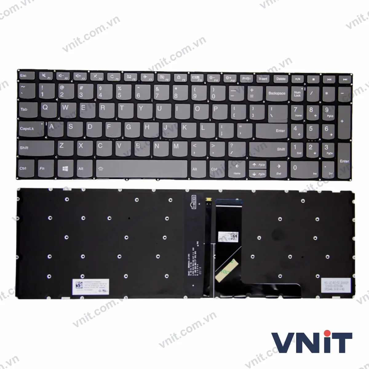 Bàn phím Laptop Lenovo IdeaPad 3-17ADA05, 3-17ARE05, 3-17IML05, 3-17IIL05, fast-forward (Có đèn nền)