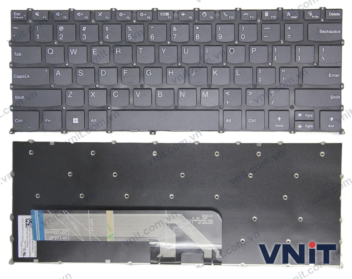 Bàn phím Laptop Lenovo ideapad 5 Pro-14ACN6, F10 call (Màu đen)