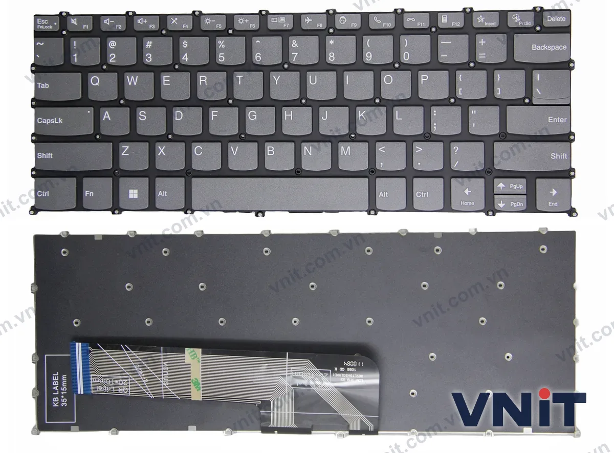 Bàn phím Laptop Lenovo ideapad 5 Pro-14ACN6, F10 call (Màu xám)