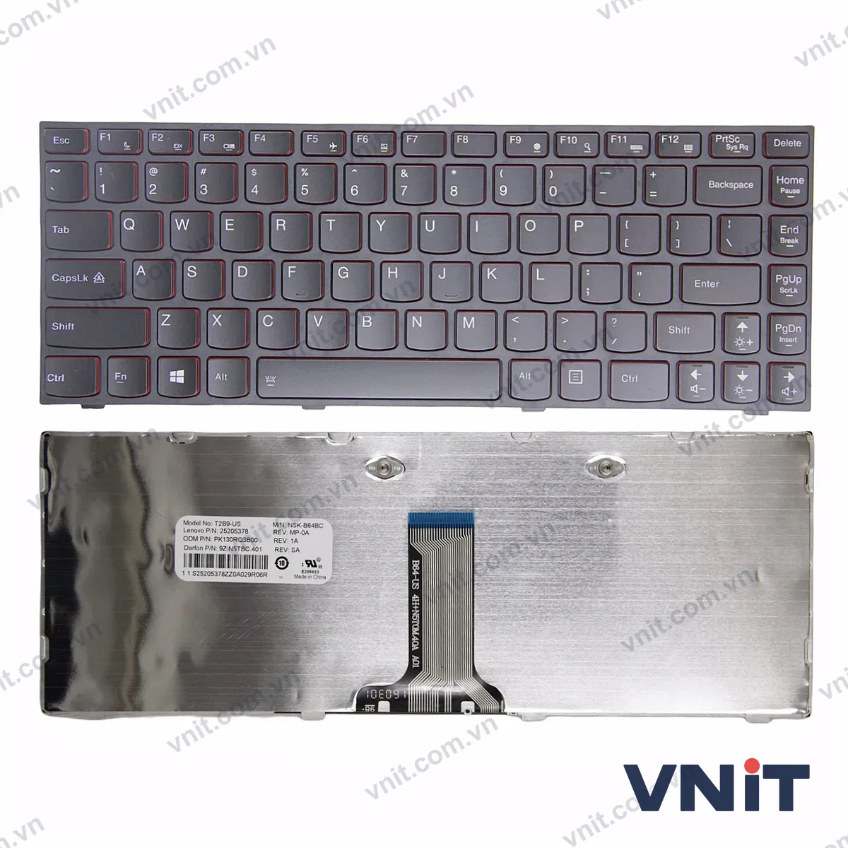 Bàn phím Laptop Lenovo Ideapad Y400 Y410 Y430P (Màu đỏ)