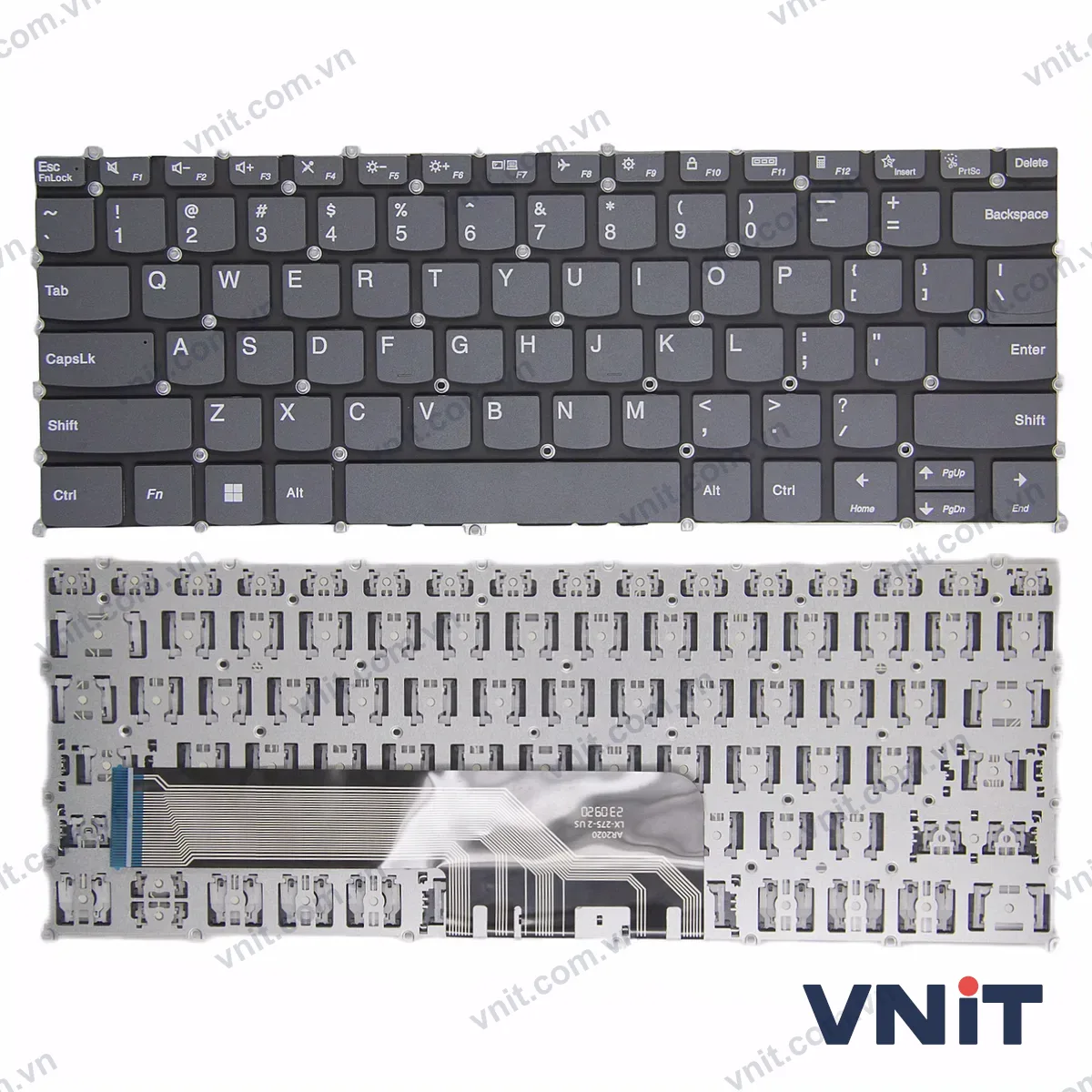 Bàn phím Laptop Lenovo IdeaPad yoga Slim 7-14ARE05 7-14IIL05 7-14ITL05 7-14ITL5, OEM (Màu xám)