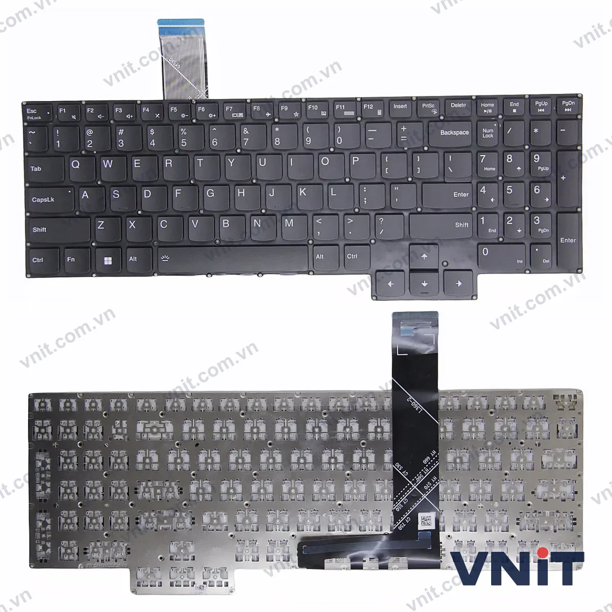Bàn phím Laptop Lenovo Legion 5 15ACH6 15ACH6A 15ACH6H 15ITH6 15ITH6H, word (Màu trắng)