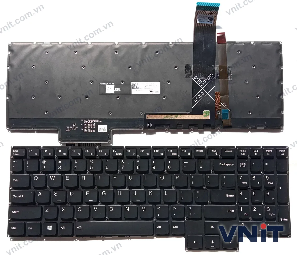 Bàn phím Laptop Lenovo Legion 5 15ARH05 15ARH05H 15IMH05 15IMH05H, RGB (Có đèn nền)