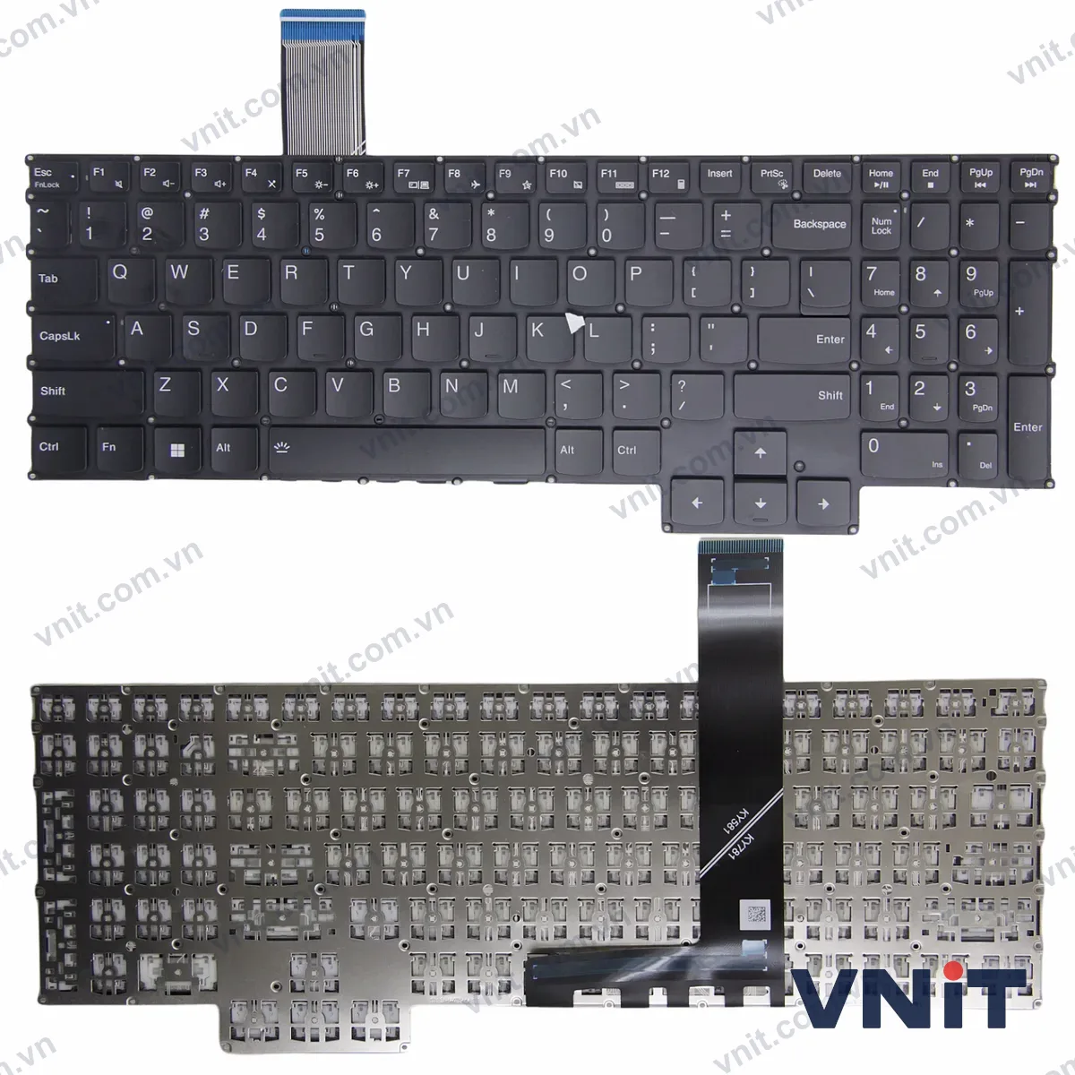Bàn phím Laptop Lenovo Legion 5 15ARH7 15ARH7H 15IAH7 15IAH7H (Màu đen)