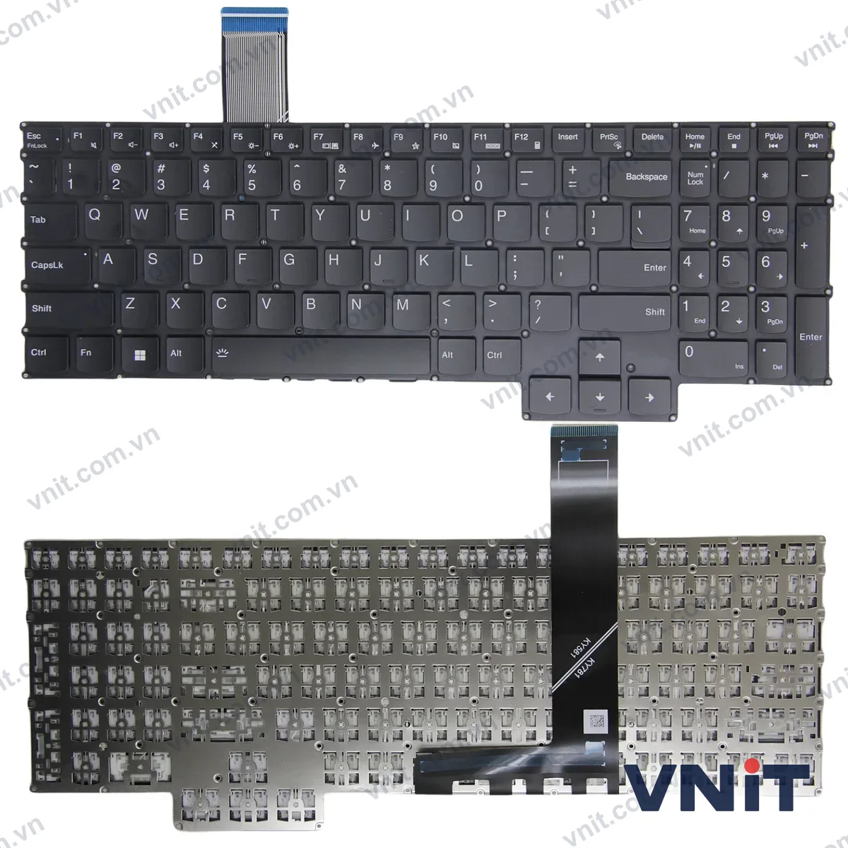 Bàn phím Laptop Lenovo Legion Pro 5 16ARX8 16IRX8, Legion Pro 7 16ARX8H 16IRX8H (Màu đen)
