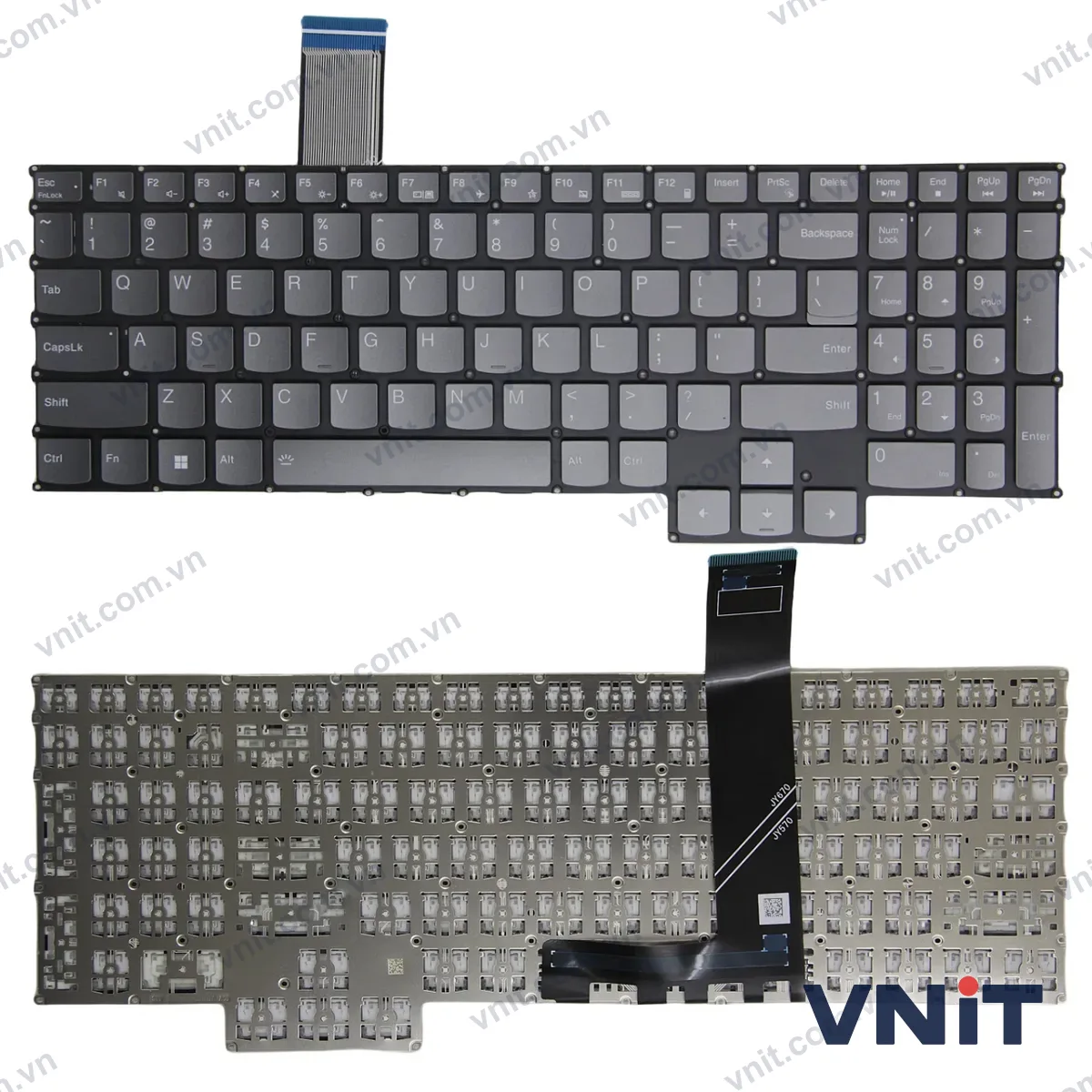 Bàn phím Laptop Lenovo Legion Pro 5 16ARX8 16IRX8, Legion Pro 7 16ARX8H 16IRX8H (Màu xám)