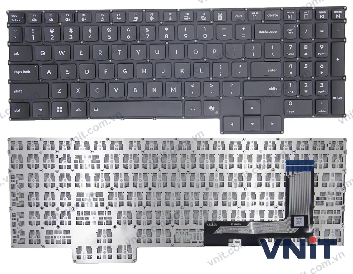 Bàn phím Laptop Lenovo Legion Y7000, R7000, IRX10, AKP10, IAX10, ADR10, 2025 AI (Màu đen)
