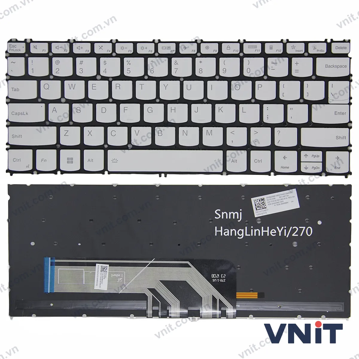 Bàn phím Laptop Lenovo Thinkbook 13S G2 ITL 13X ITG yoga Pro13S 2021 K3-ACN K3-ITG yoga 13S ACN 2021 OEM (Có đèn nền) (Màu trắng)