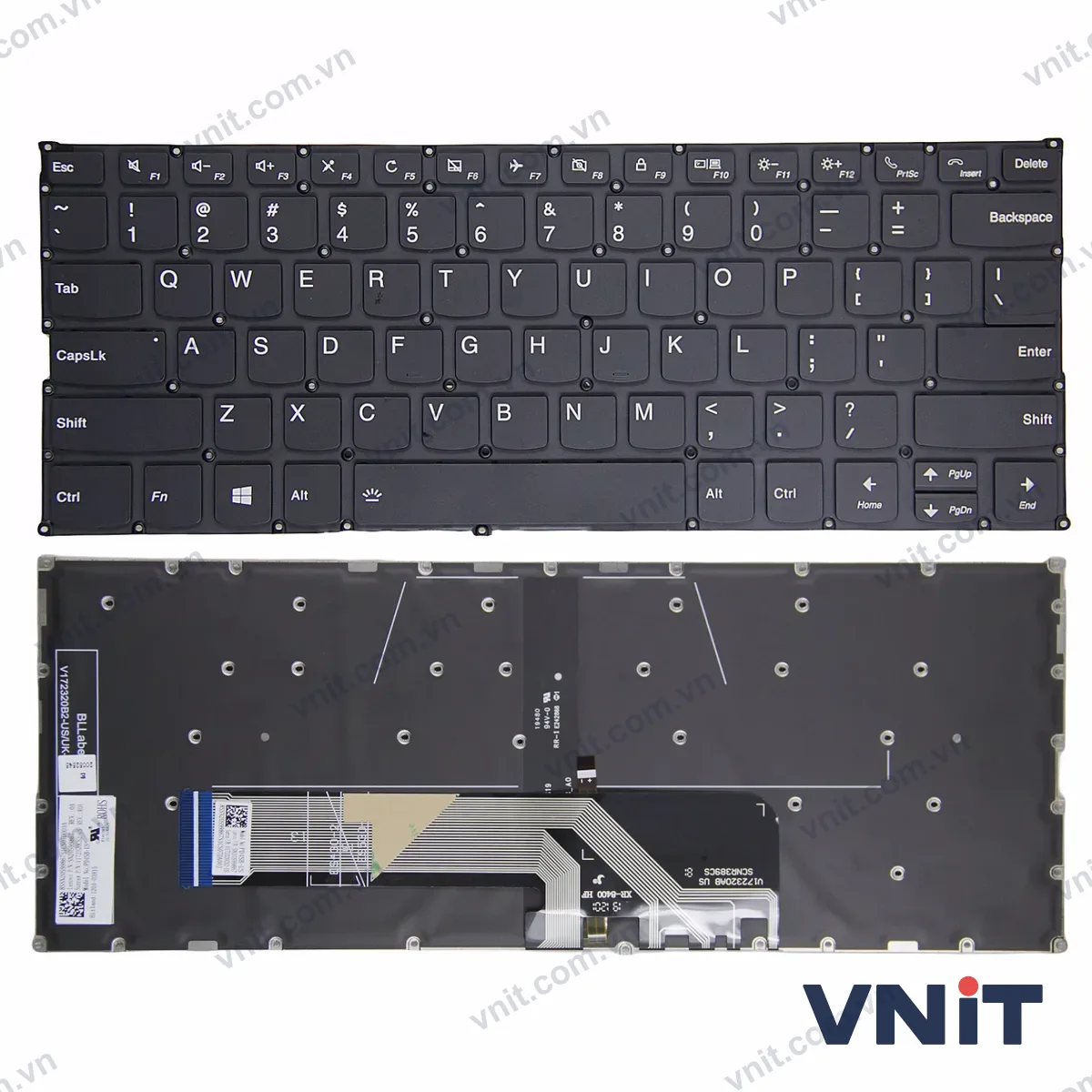 Bàn phím Laptop Lenovo thinkbook 13S-IWL 13S-IML 14S-IIL 14-IIL 14-IML (Có đèn nền) (Màu đen)