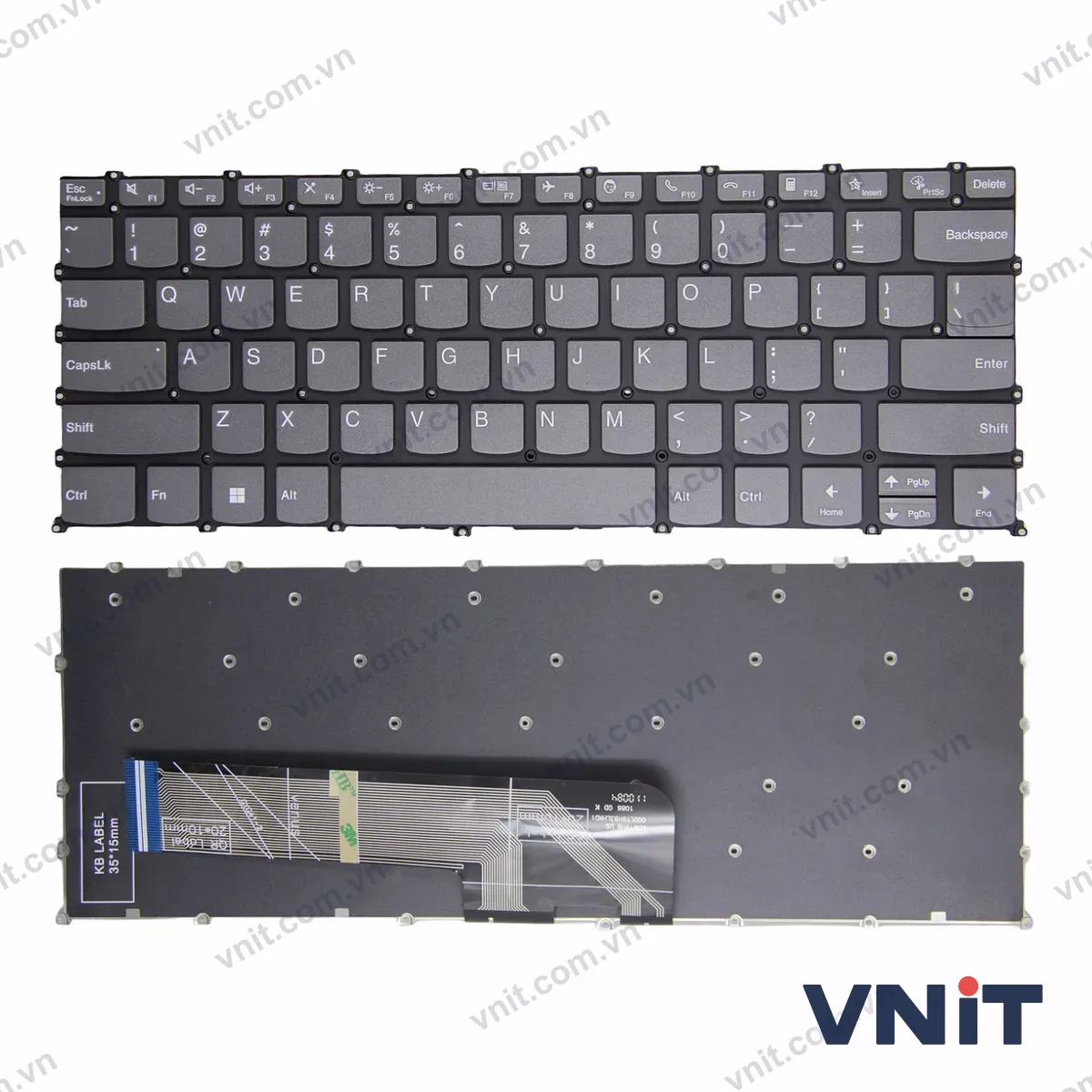 Bàn phím Laptop Lenovo ThinkBook 14 G5 (ABP / IRL), F10 call (Màu xám)