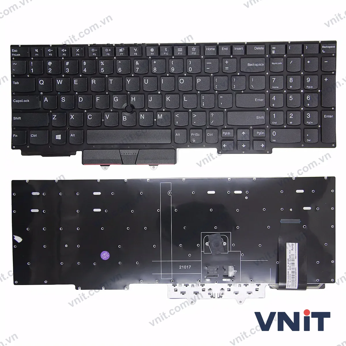 Bàn phím Laptop Lenovo Thinkpad E15 Gen 1 Gen 2 Gen 3 Gen 4 R15 no trackpoint OEM