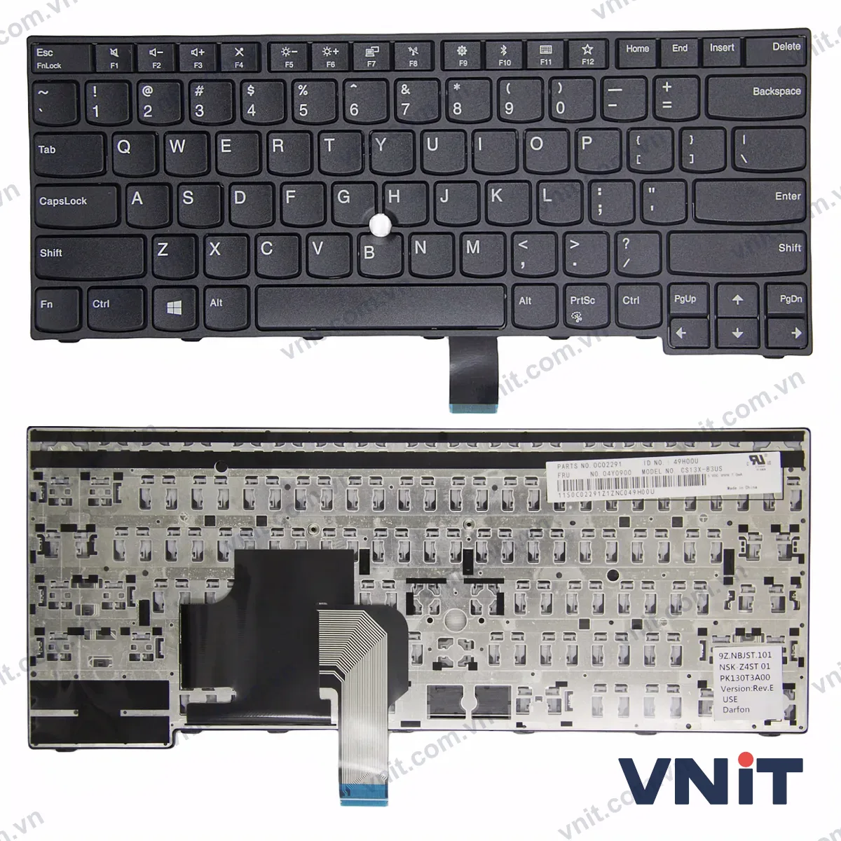 Bàn phím Laptop Lenovo thinkpad E470 E475 no trackpoint