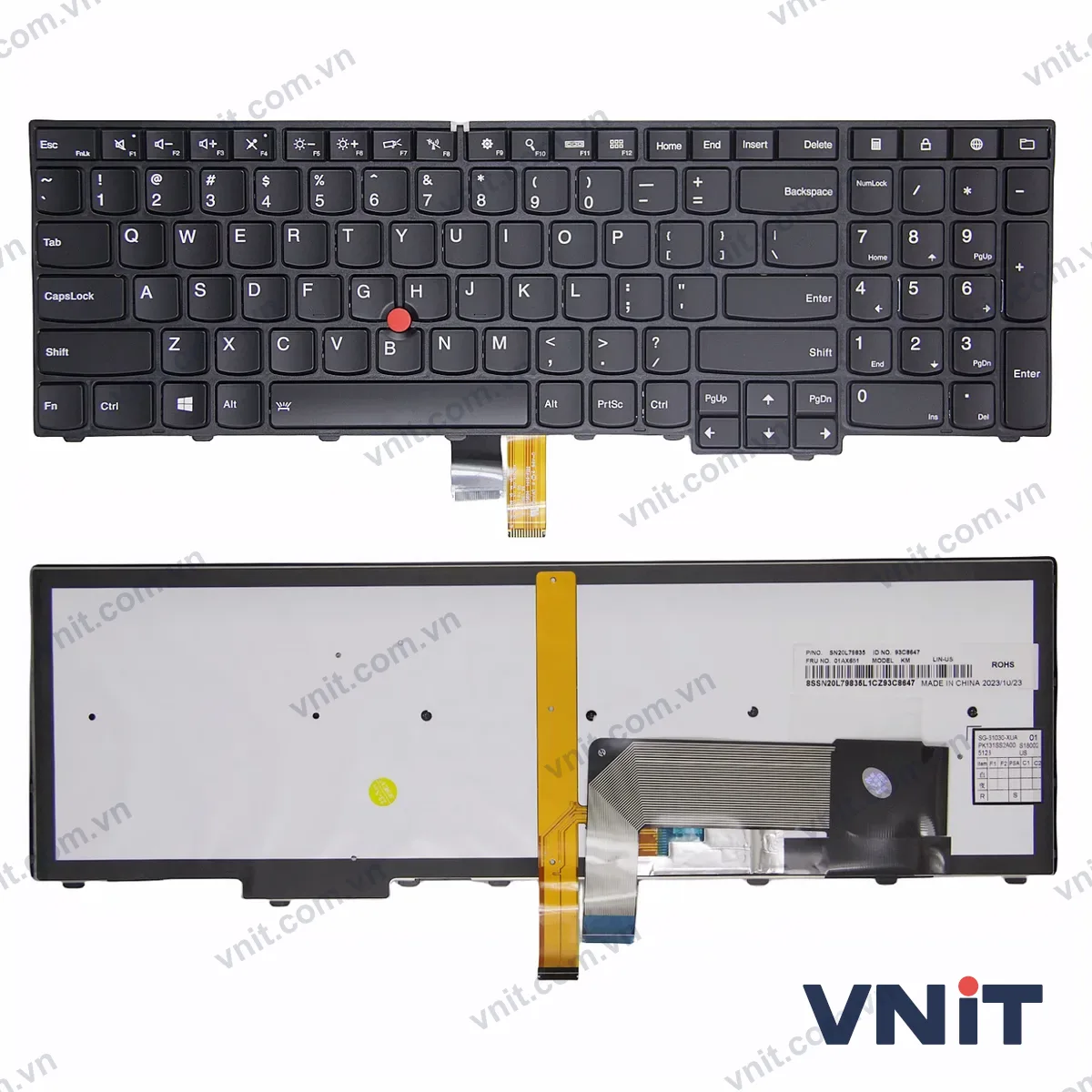 Bàn phím Laptop Lenovo thinkpad E540 E531 T540 T550 T560 L540 L570 W540 W550 W541 trackpoint OEM (Có đèn nền)