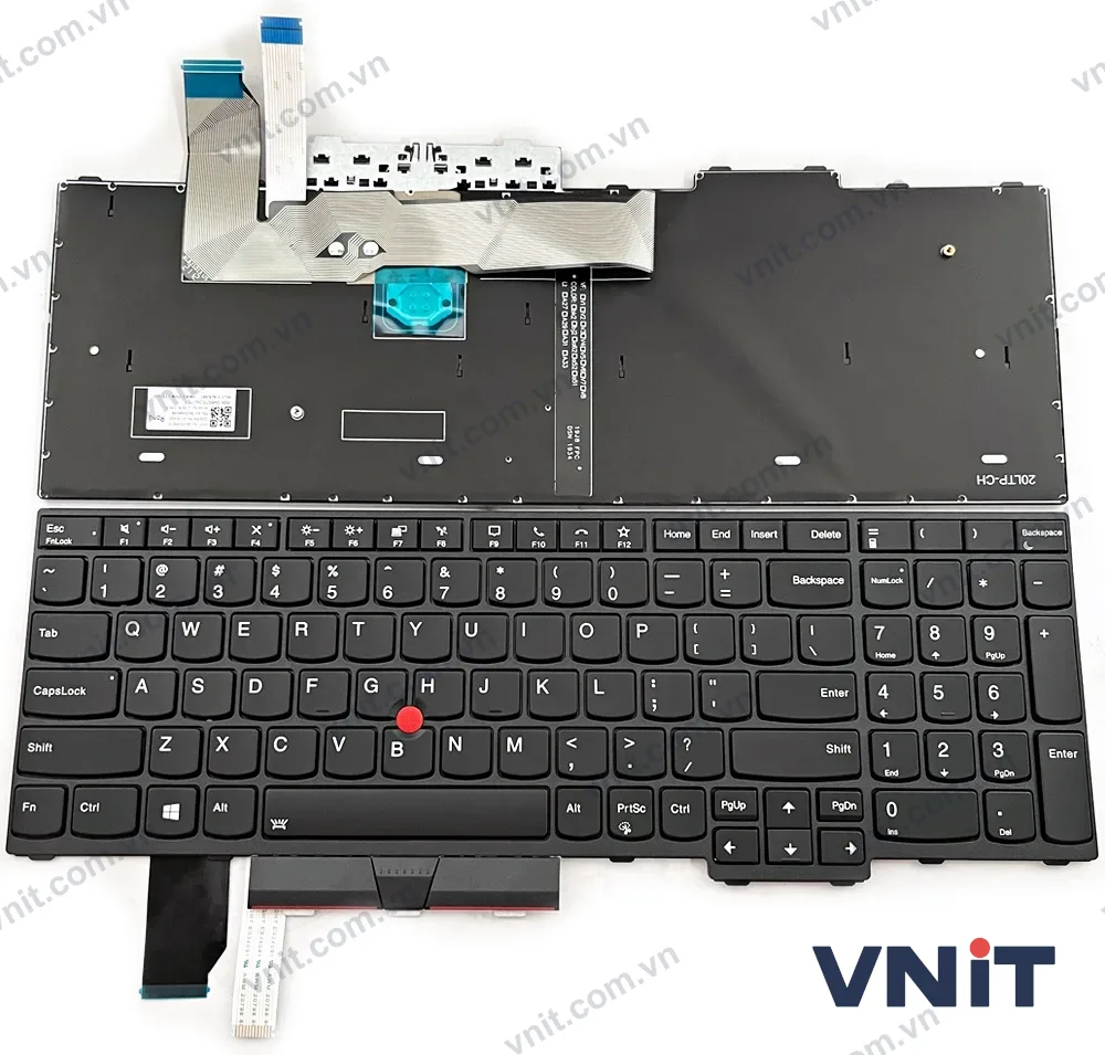 Bàn phím Laptop Lenovo thinkpad L15 Gen 1, thinkpad L15 Gen 2, OEM (Có đèn nền) (Màu đen)