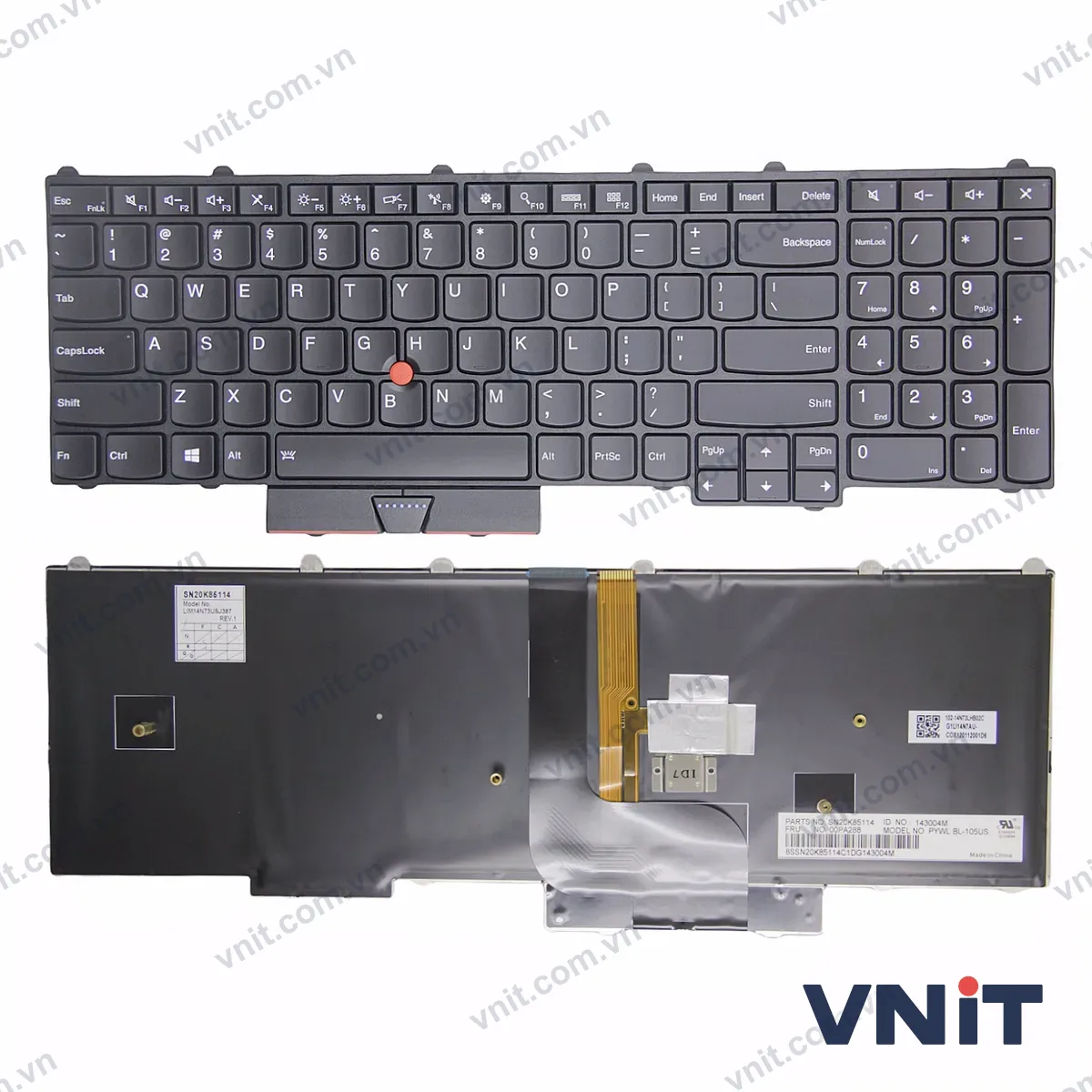 Bàn phím Laptop Lenovo Thinkpad P50 P51 P70 P71 P70S (Có đèn nền)