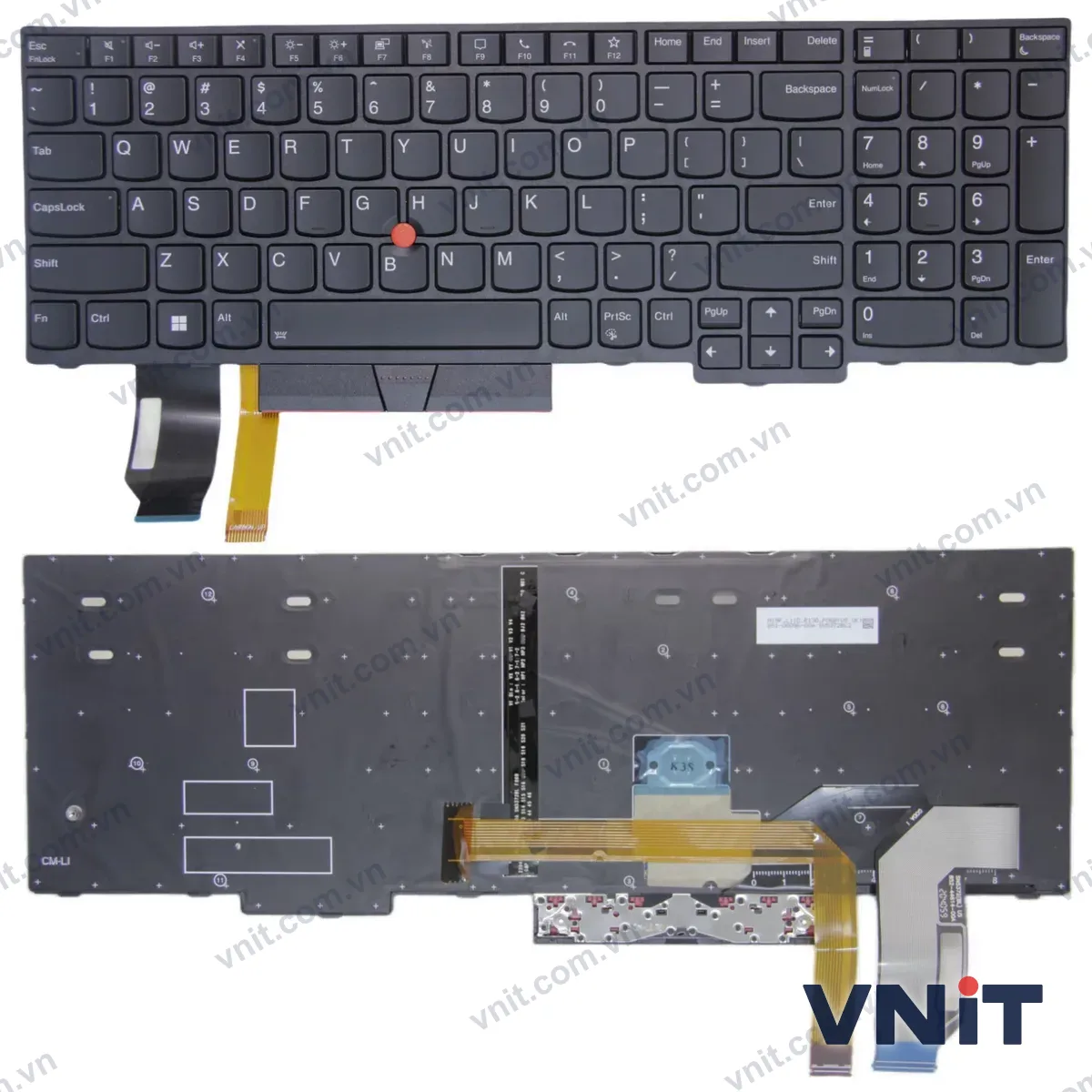 Bàn phím Laptop Lenovo ThinkPad P72, P73 call (Có đèn nền) (Màu đen)