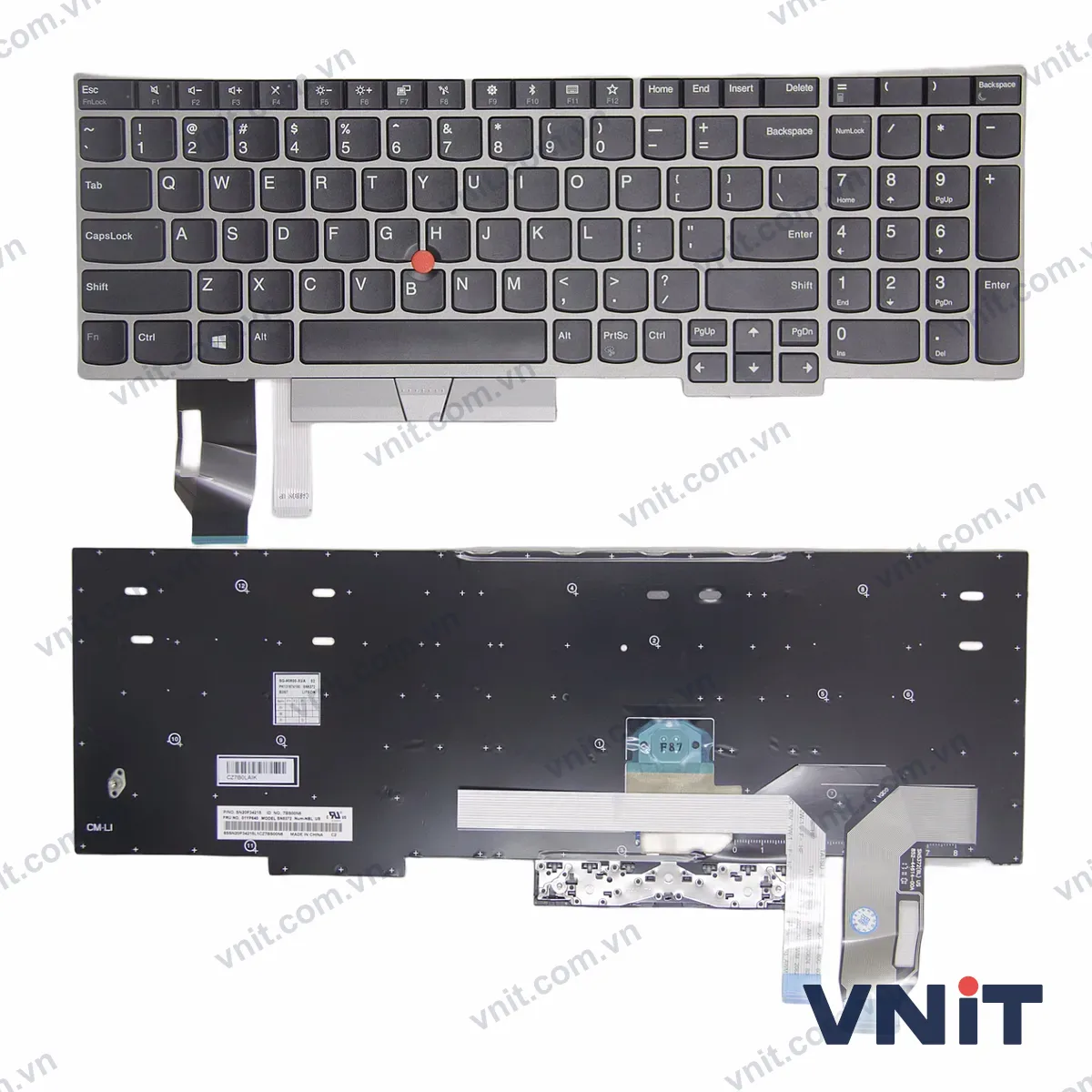Bàn phím Laptop Lenovo ThinkPad P72, P73 (Màu bạc)
