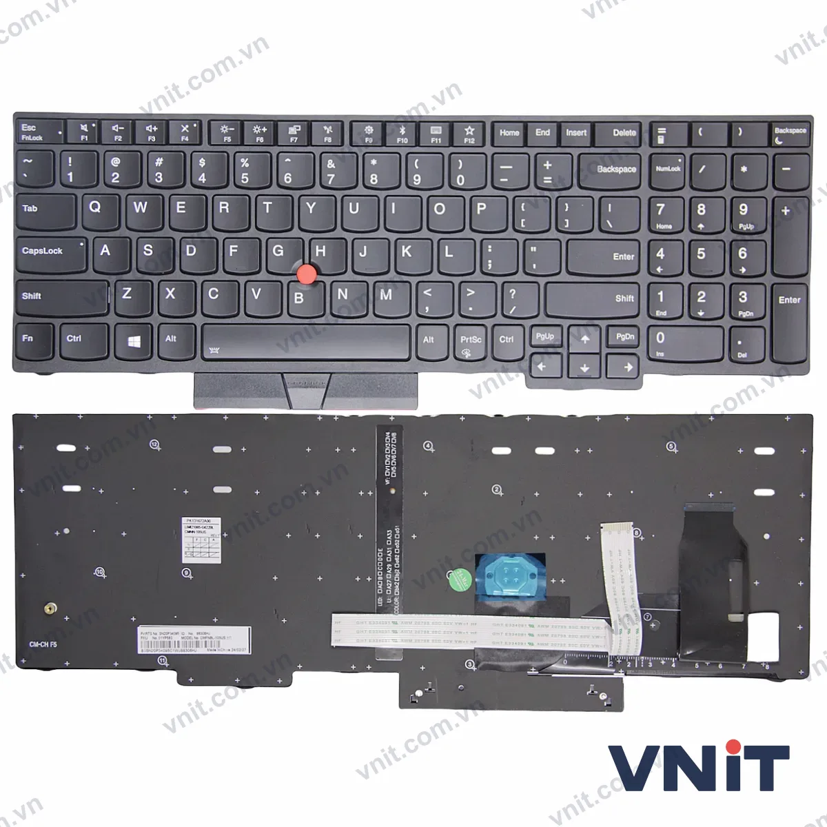 Bàn phím Laptop Lenovo ThinkPad P72, P73 OEM (Có đèn nền) (Màu đen)