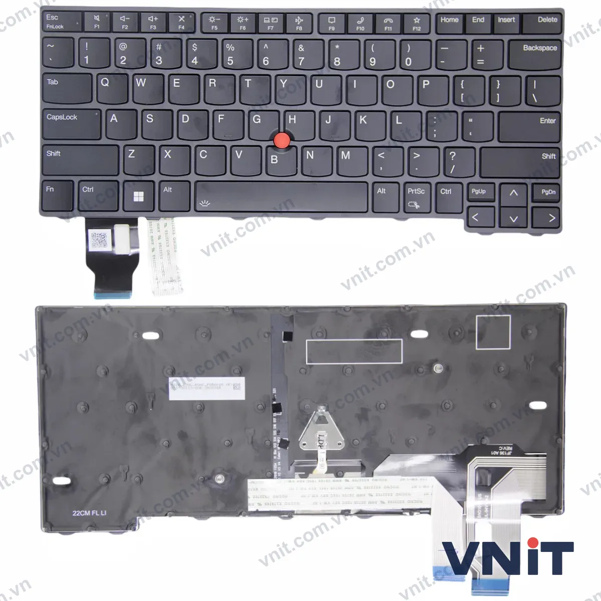 Bàn phím Laptop Lenovo Thinkpad T14 Gen 3, T14 Gen 4, L14 Gen 3, L14 Gen 4, P14s Gen 3, P14s Gen 4 (Có đèn nền) (Màu đen)