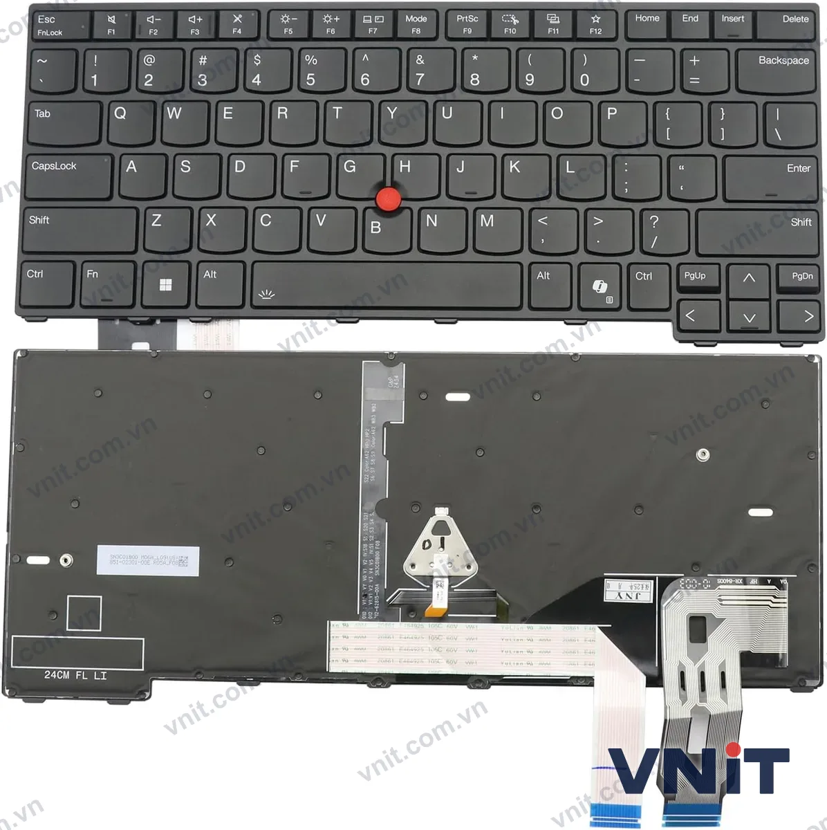 Bàn phím Laptop Lenovo Thinkpad T14 Gen 6, L14 Gen 6, P14s Gen 6, AI (Có đèn nền)