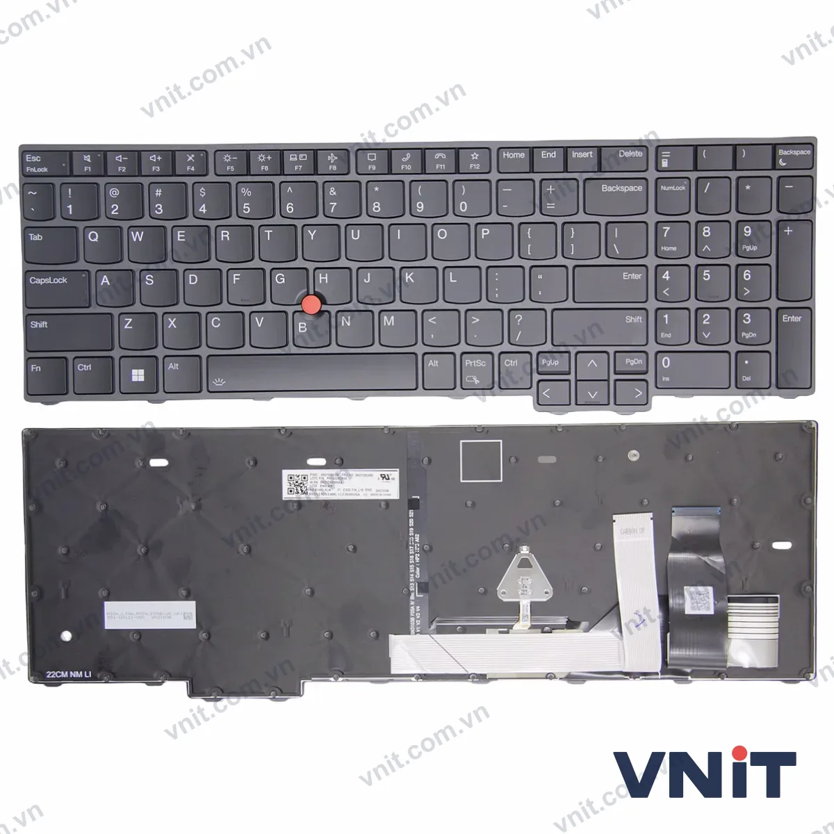Bàn phím Laptop Lenovo Thinkpad T16 Gen 1 Gen 2, P16v Gen 1 Gen 2, P16s Gen 1 Gen 2, L15 Gen 3 Gen 4 (Có đèn nền) (Màu đen)