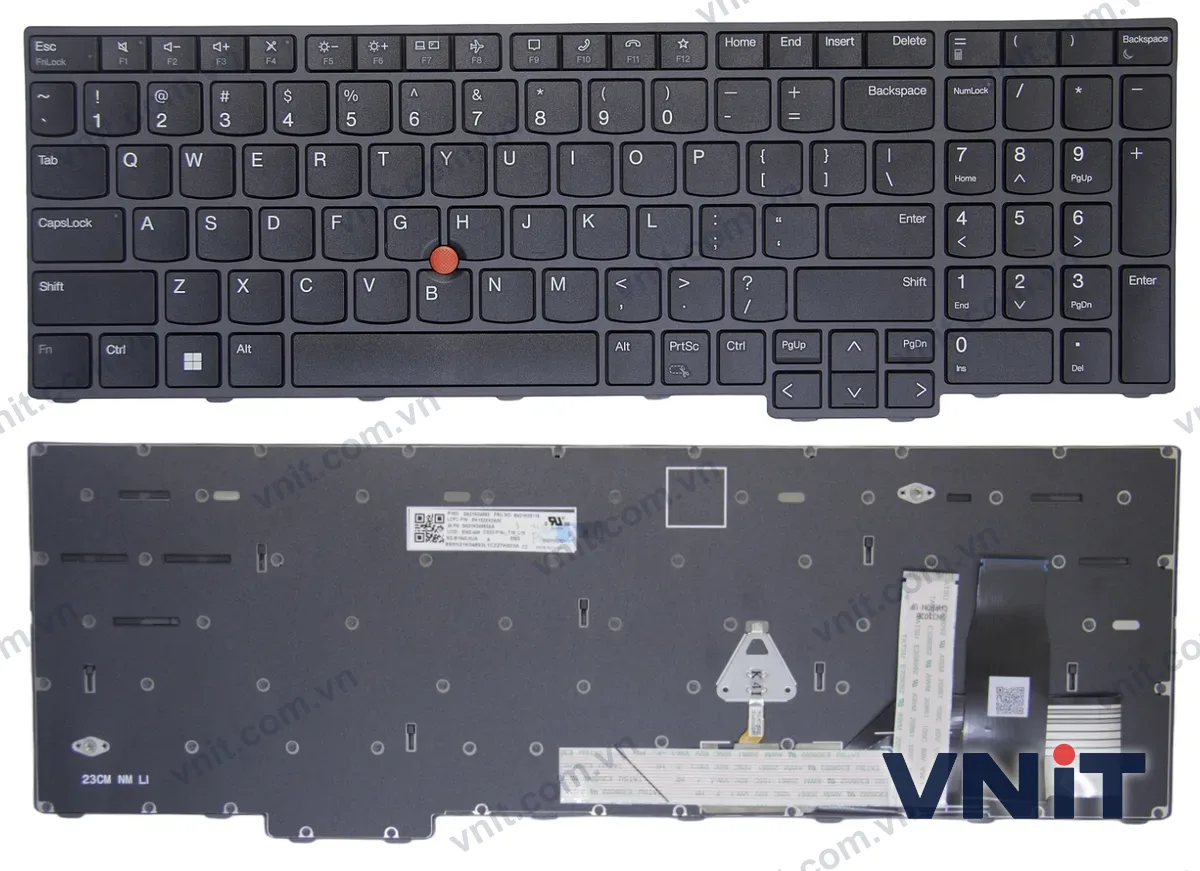 Bàn phím Laptop Lenovo Thinkpad T16 Gen 1, T16 Gen 2, P16v Gen 1, P16v Gen 2, P16s Gen 1, P16s Gen 2, L15 Gen 3, L15 Gen 4 (Màu đen)