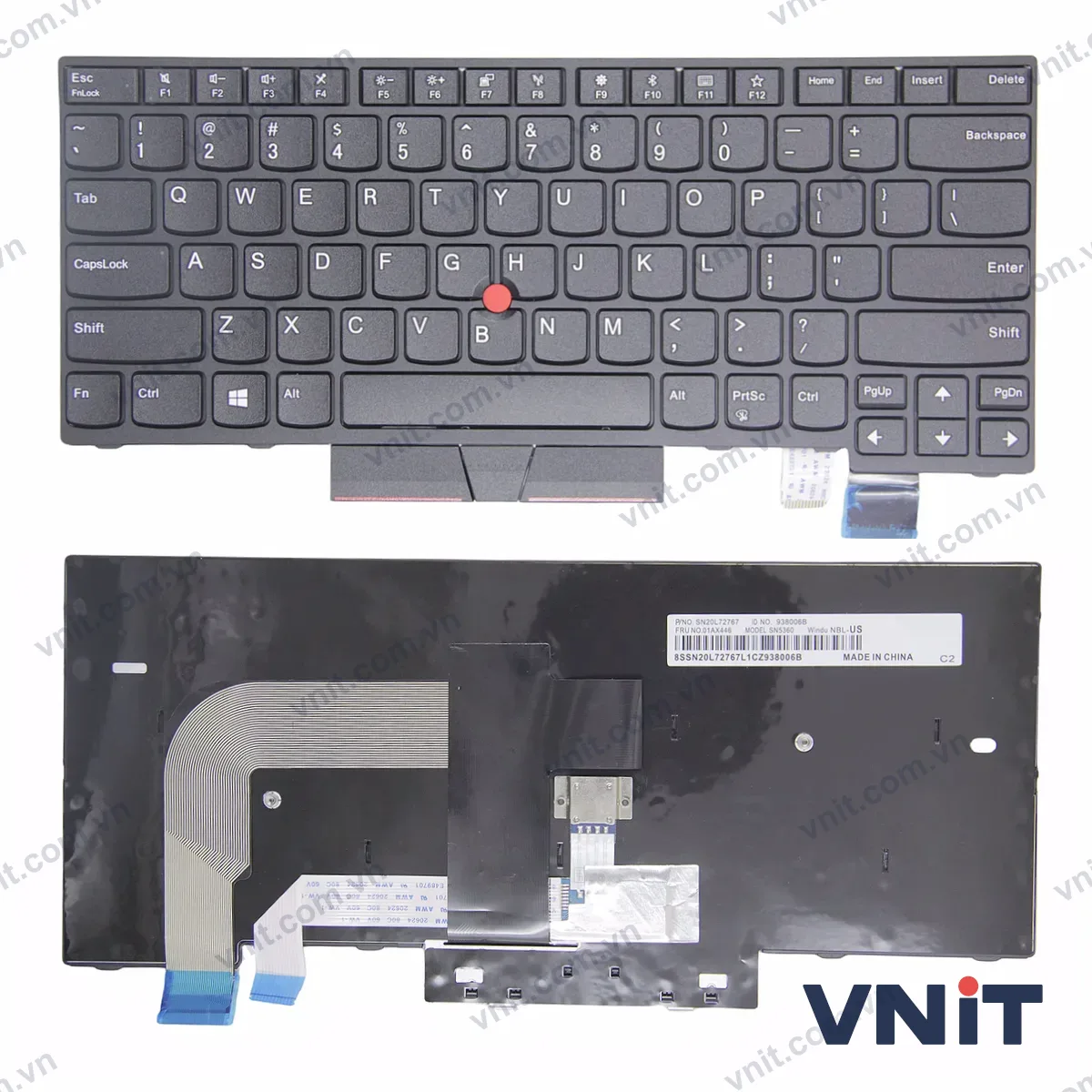 Bàn phím Laptop Lenovo thinkpad T470 T480 A475 A485 trackpoint OEM