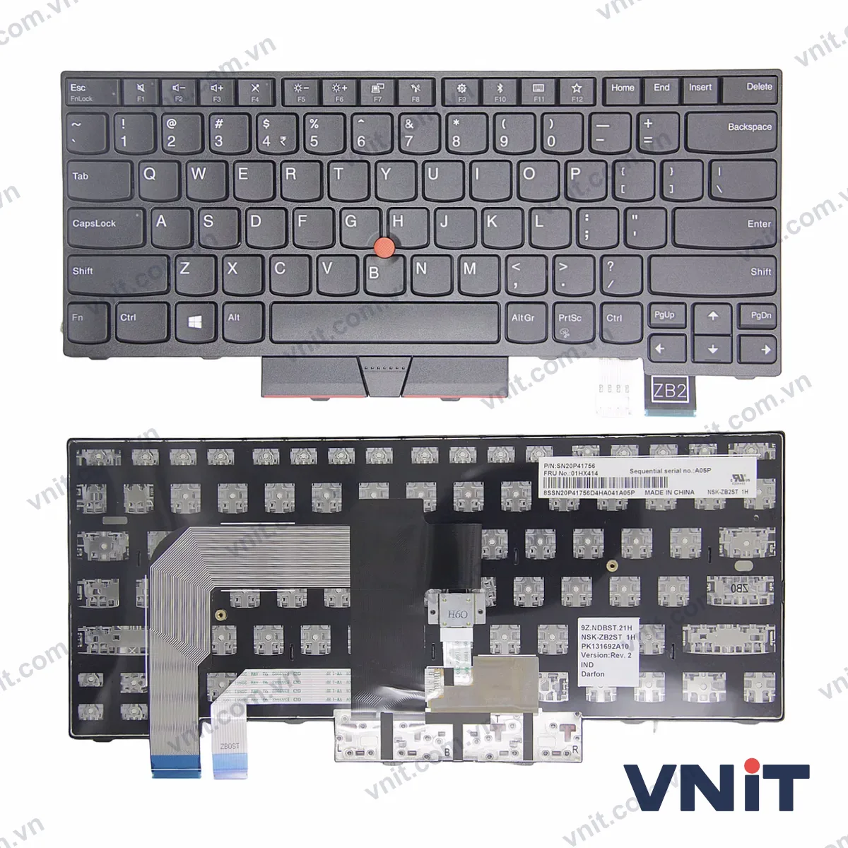 Bàn phím Laptop Lenovo thinkpad T470 T480 A475 A485 trackpoint